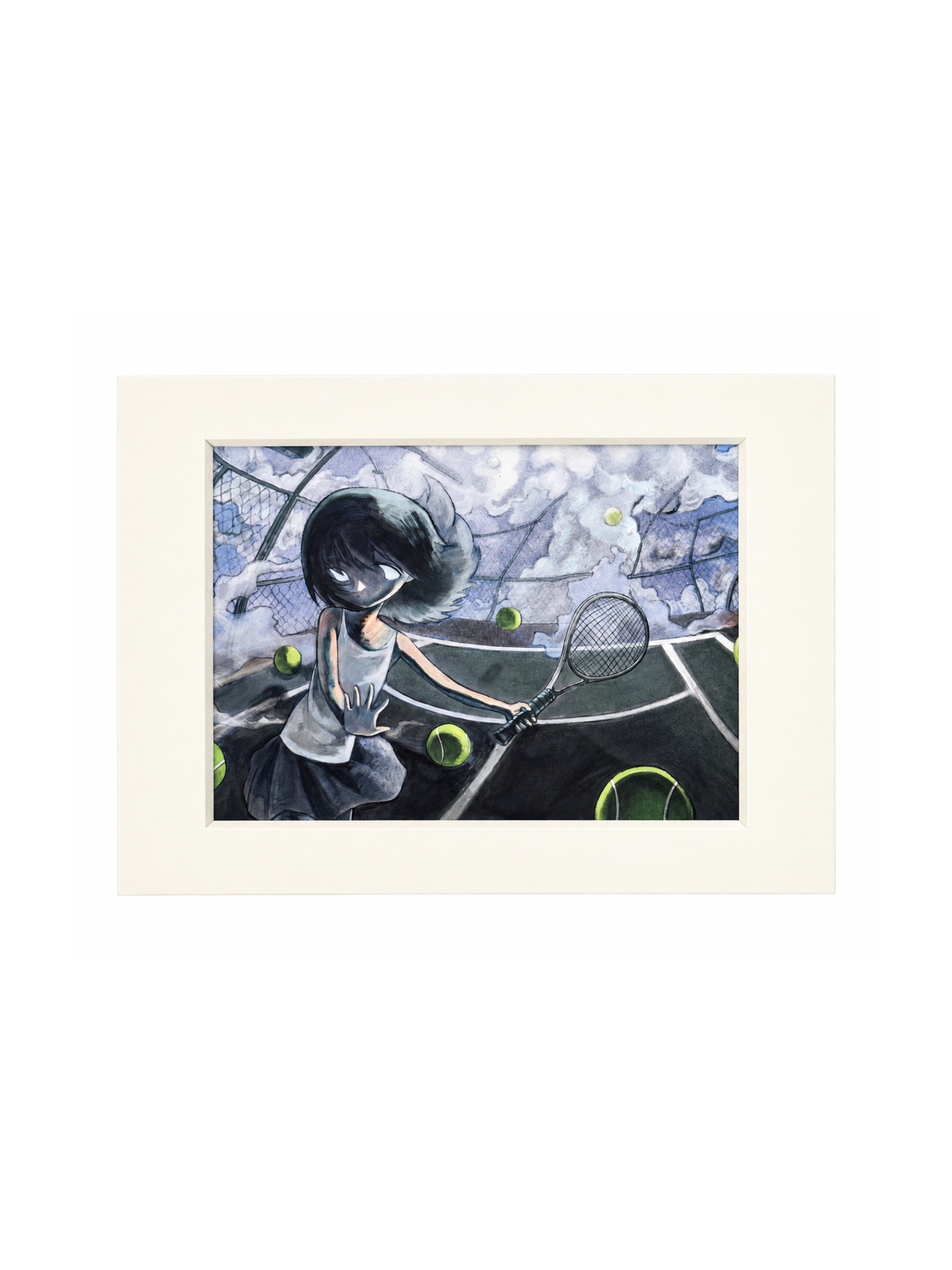 PiPOOxEcandwollag The World Ends Signed Giclee