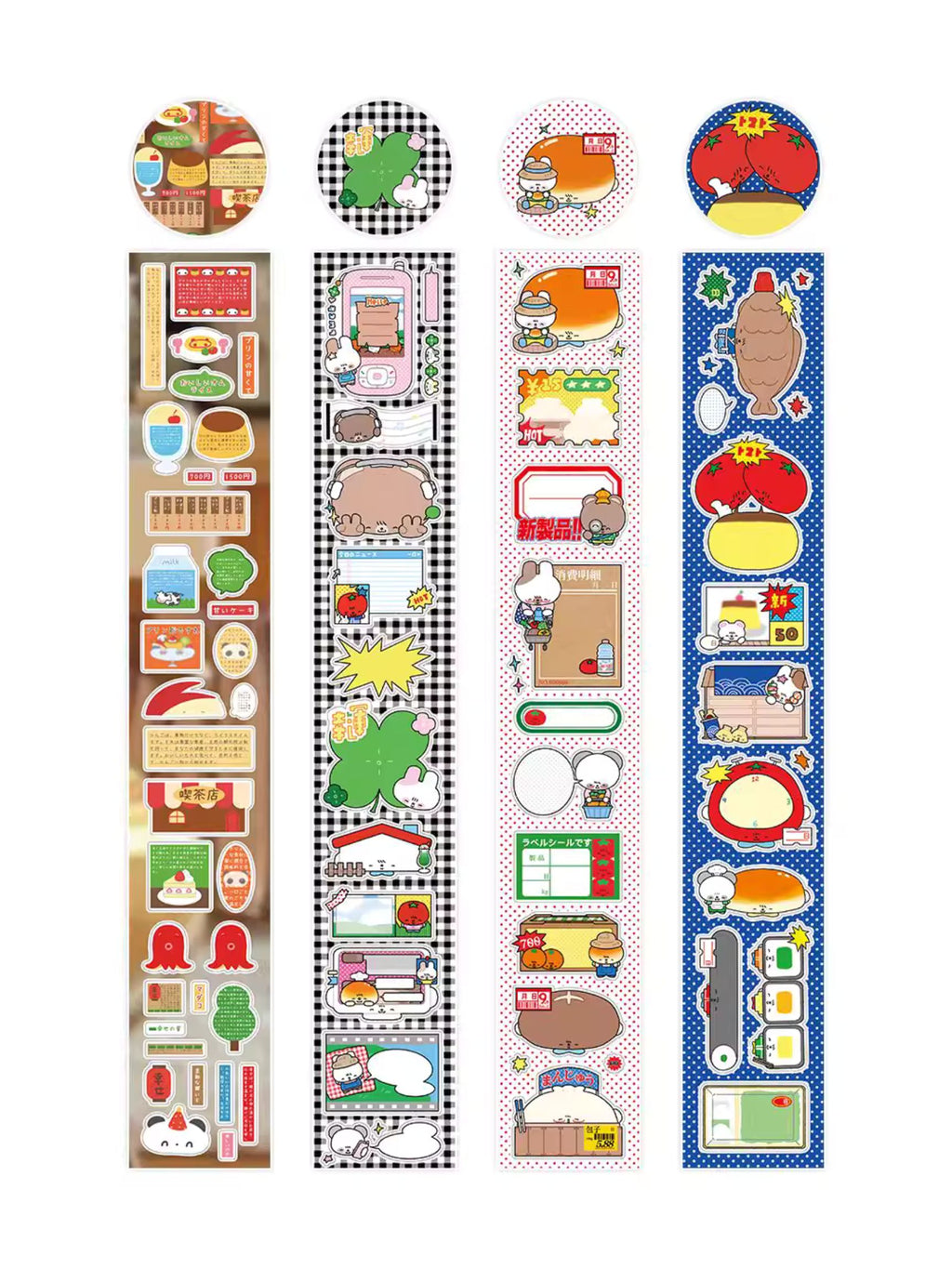 Waca Cute Writable Label Sticker Roll Series