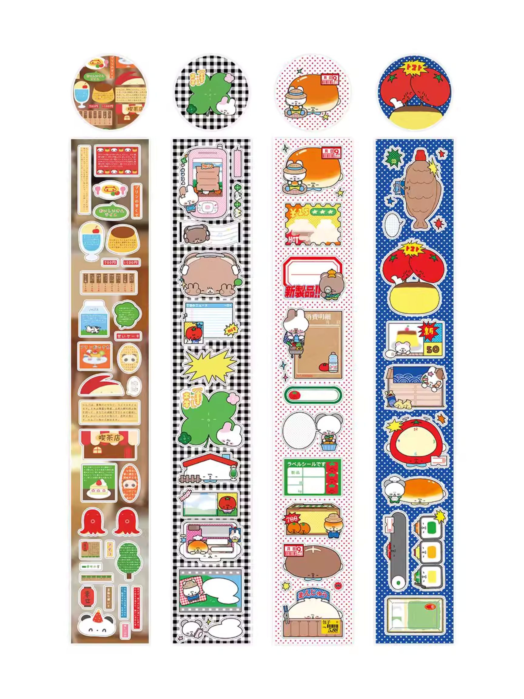 Waca Cute Writable Label Sticker Roll Series