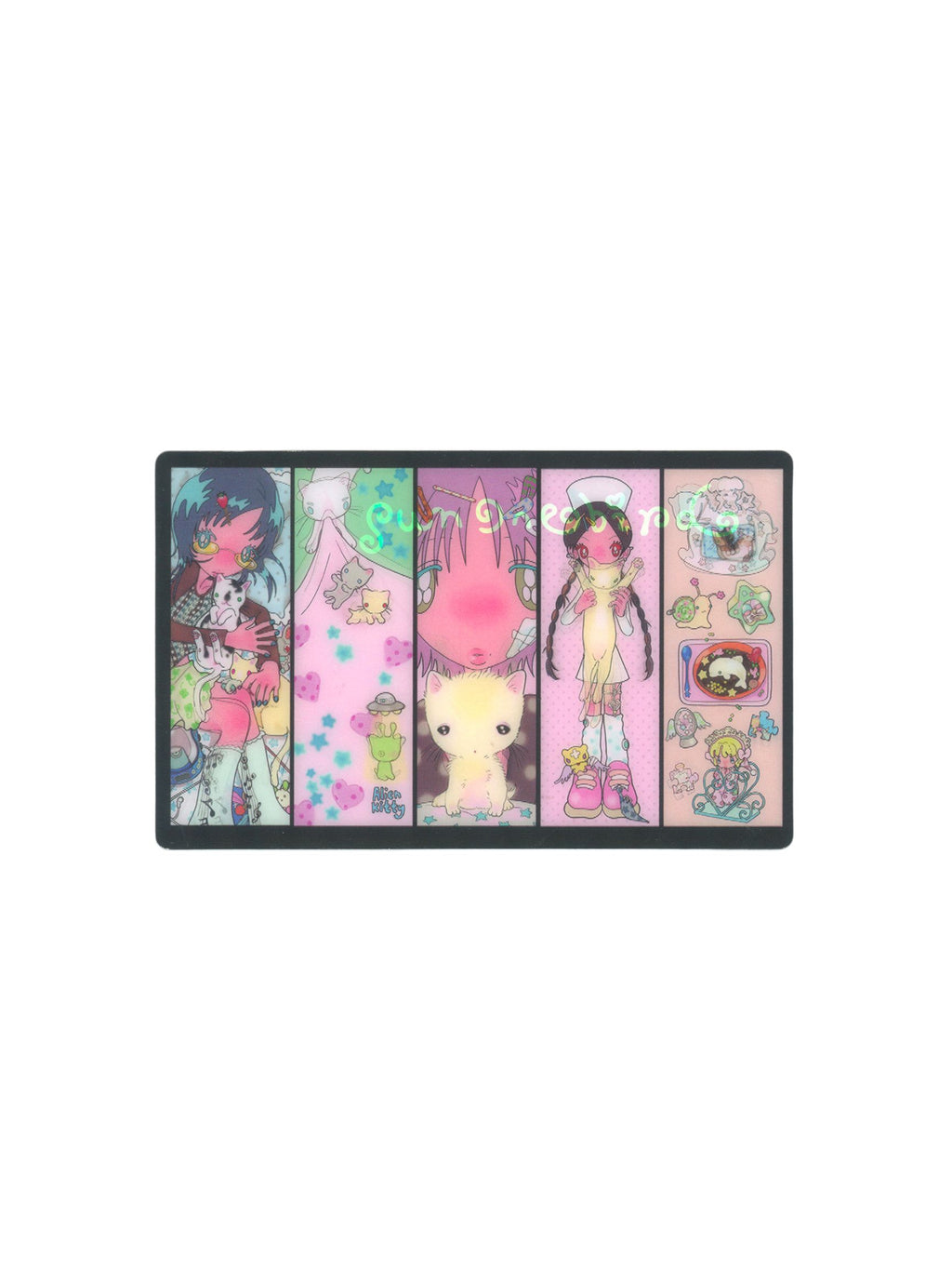 sunonebird The kitty's dream Lenticular Card/Bookmark Set