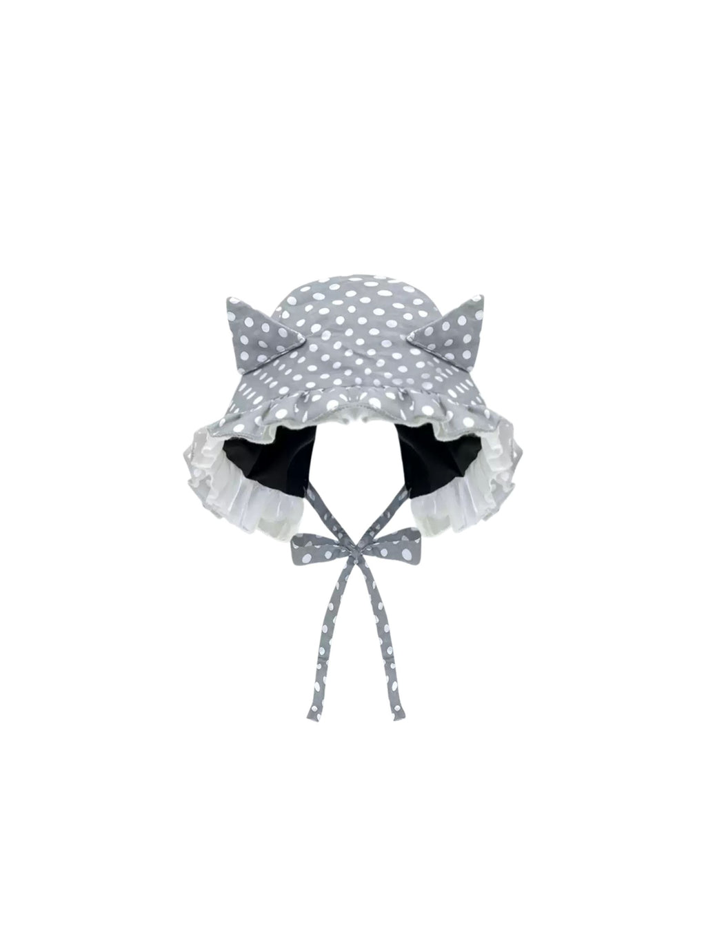 Polka Dot Kitty Bonnet