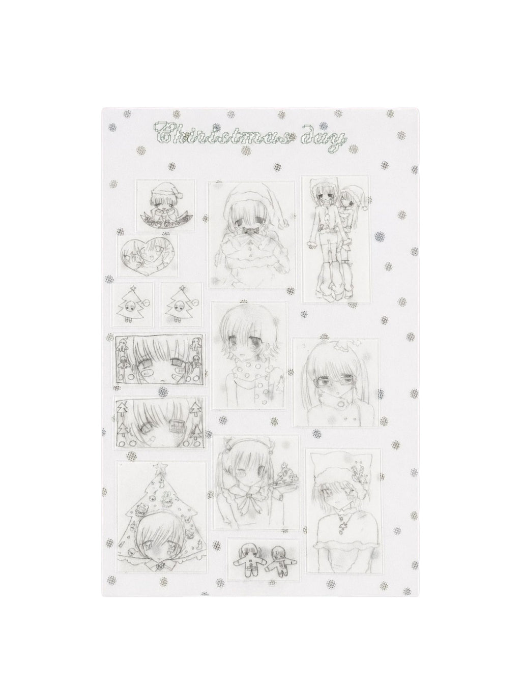 Nemony Christmas Day Outline Stickers