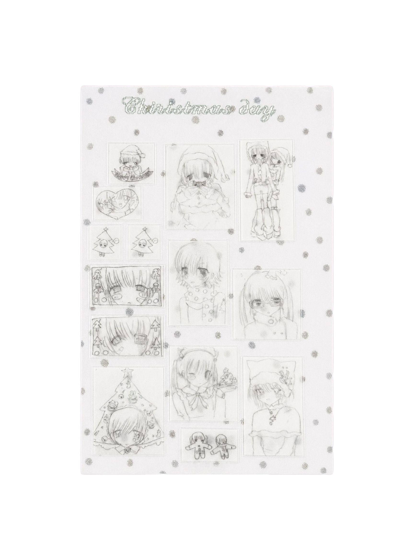 Nemony Christmas Day Outline Stickers