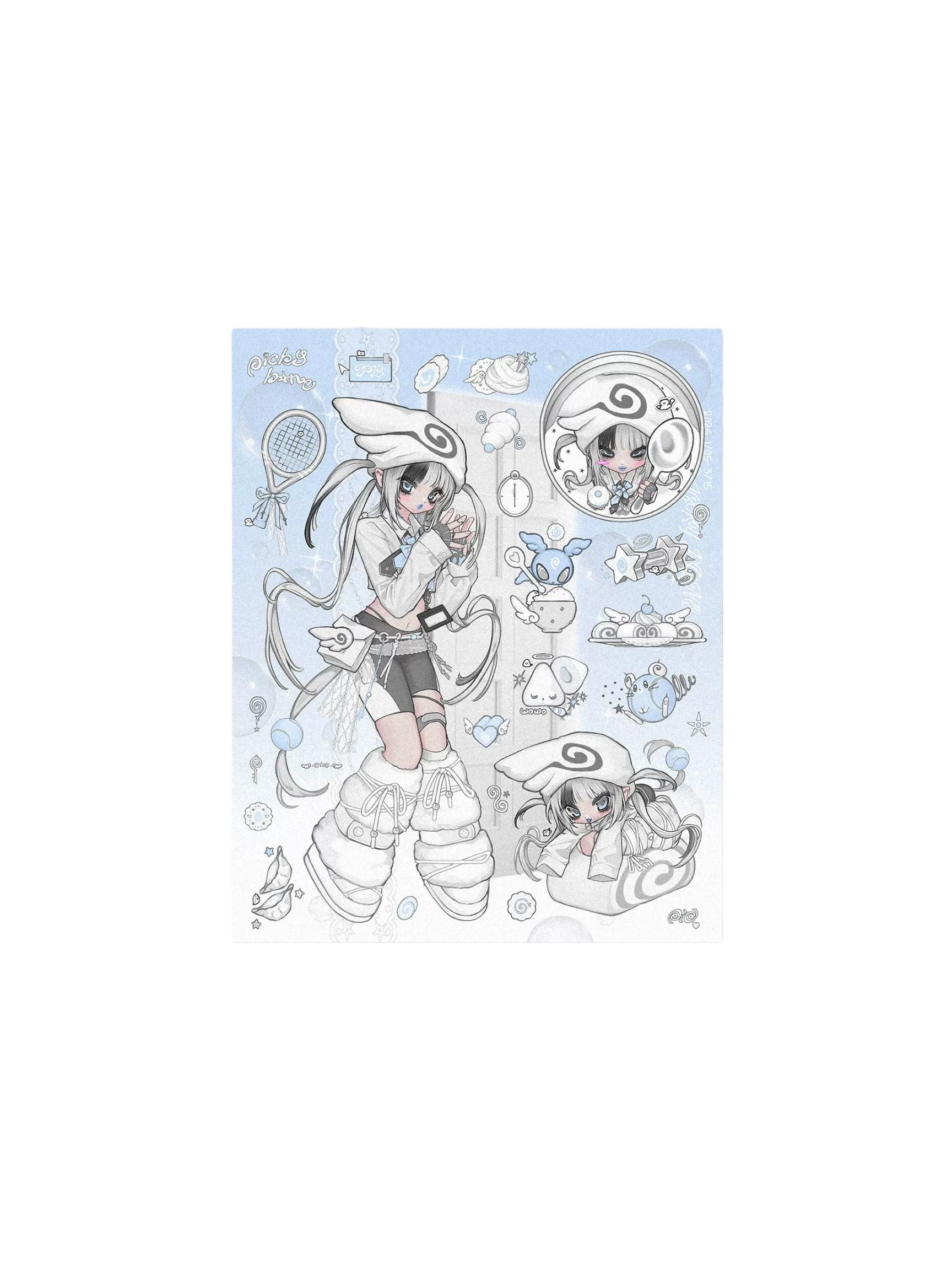 Pickybone Noodle Roll House Sticker