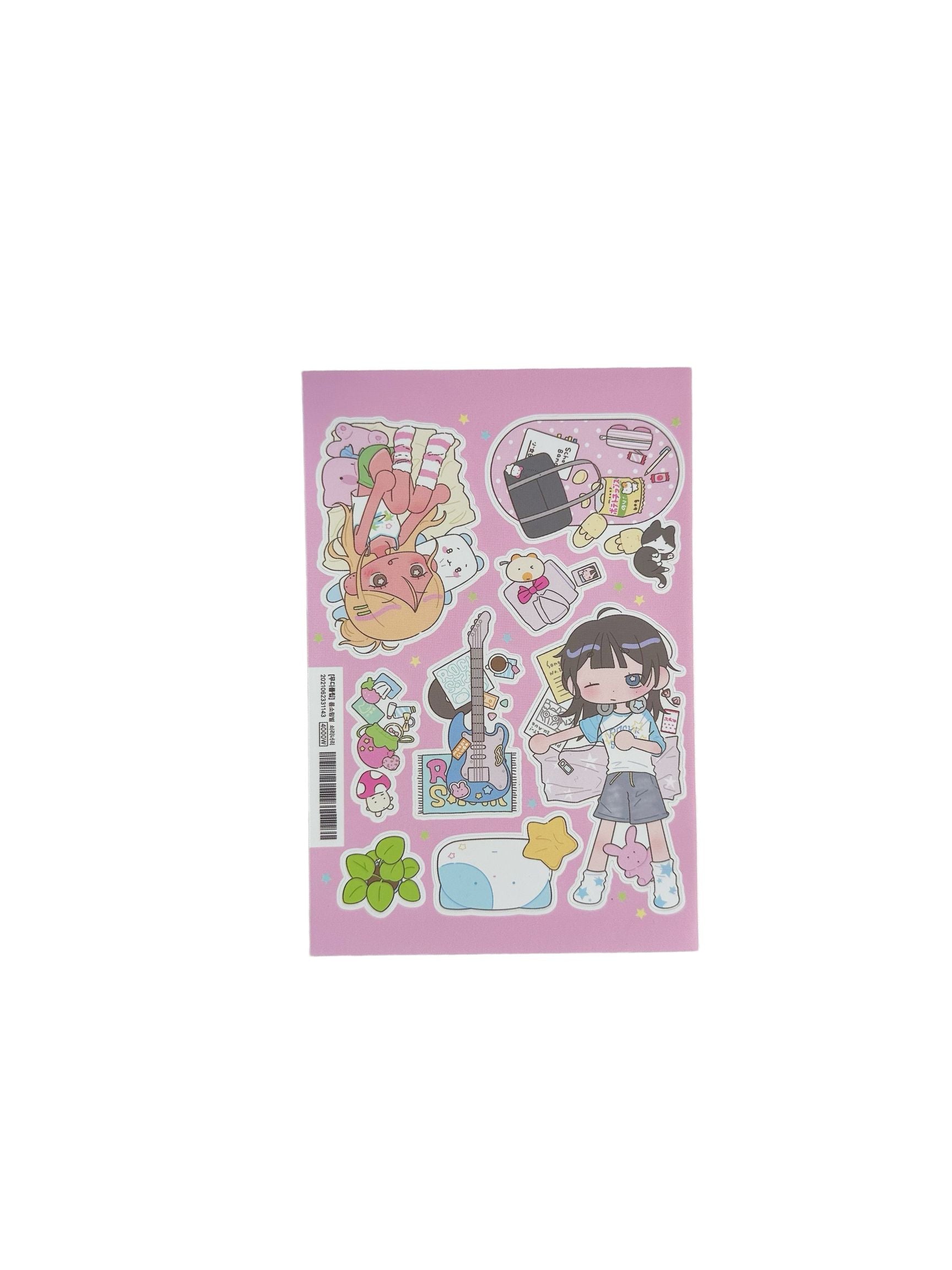Moody Club Girl's Daily Life Sticker
