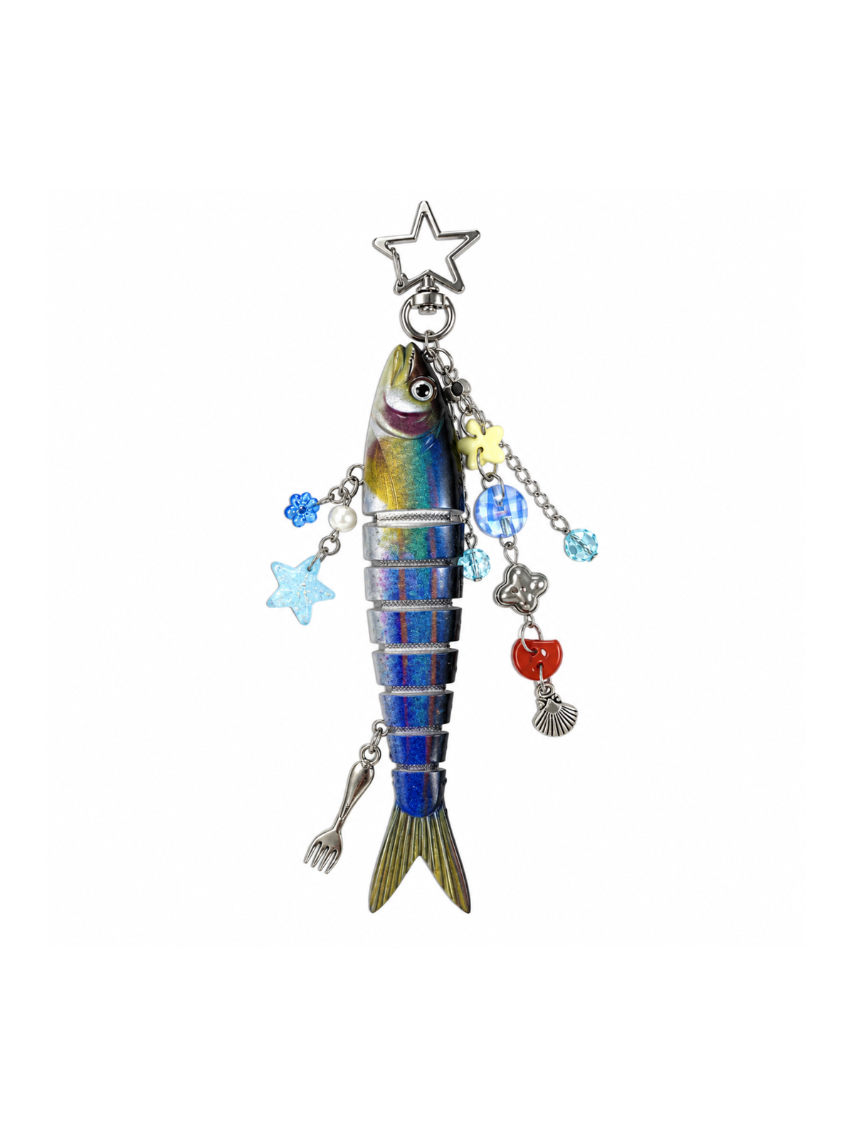 Multi-Jointed Fish Keychain