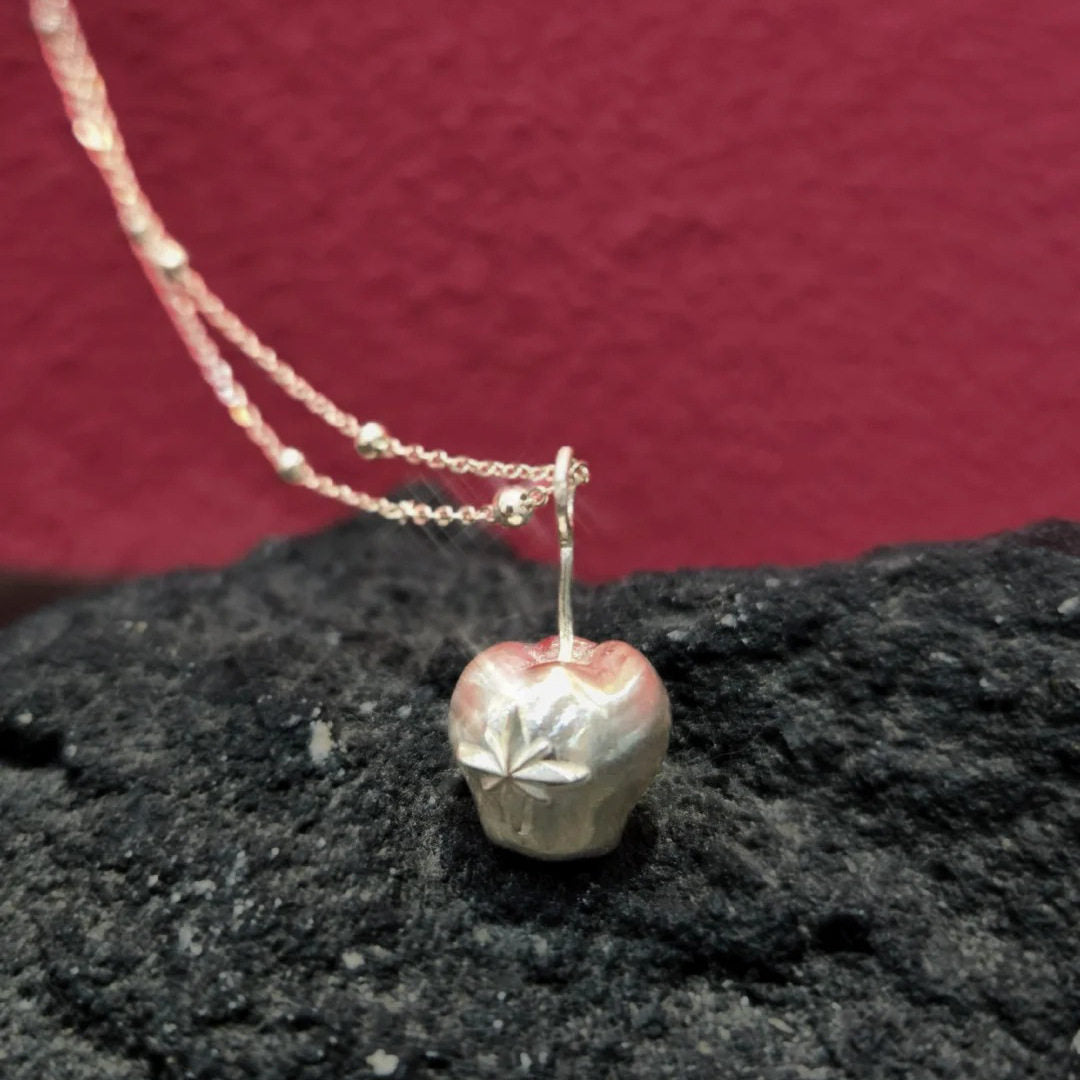 Star-Stamped Apple Necklace
