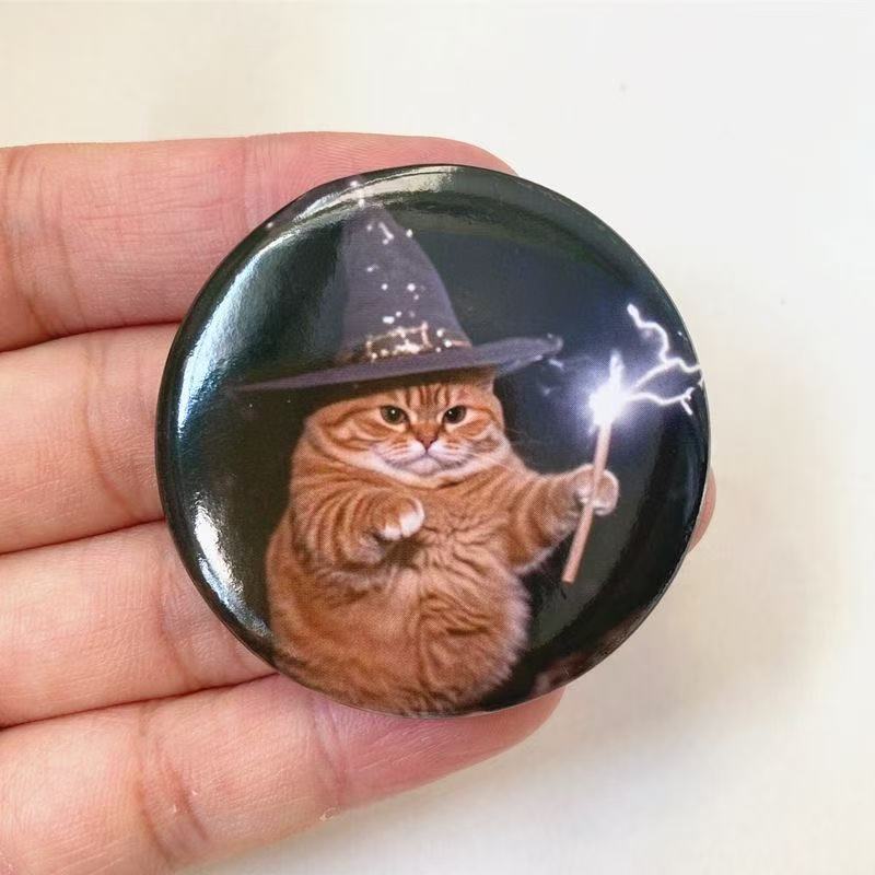 Quirky Cat & Dog Badge Set