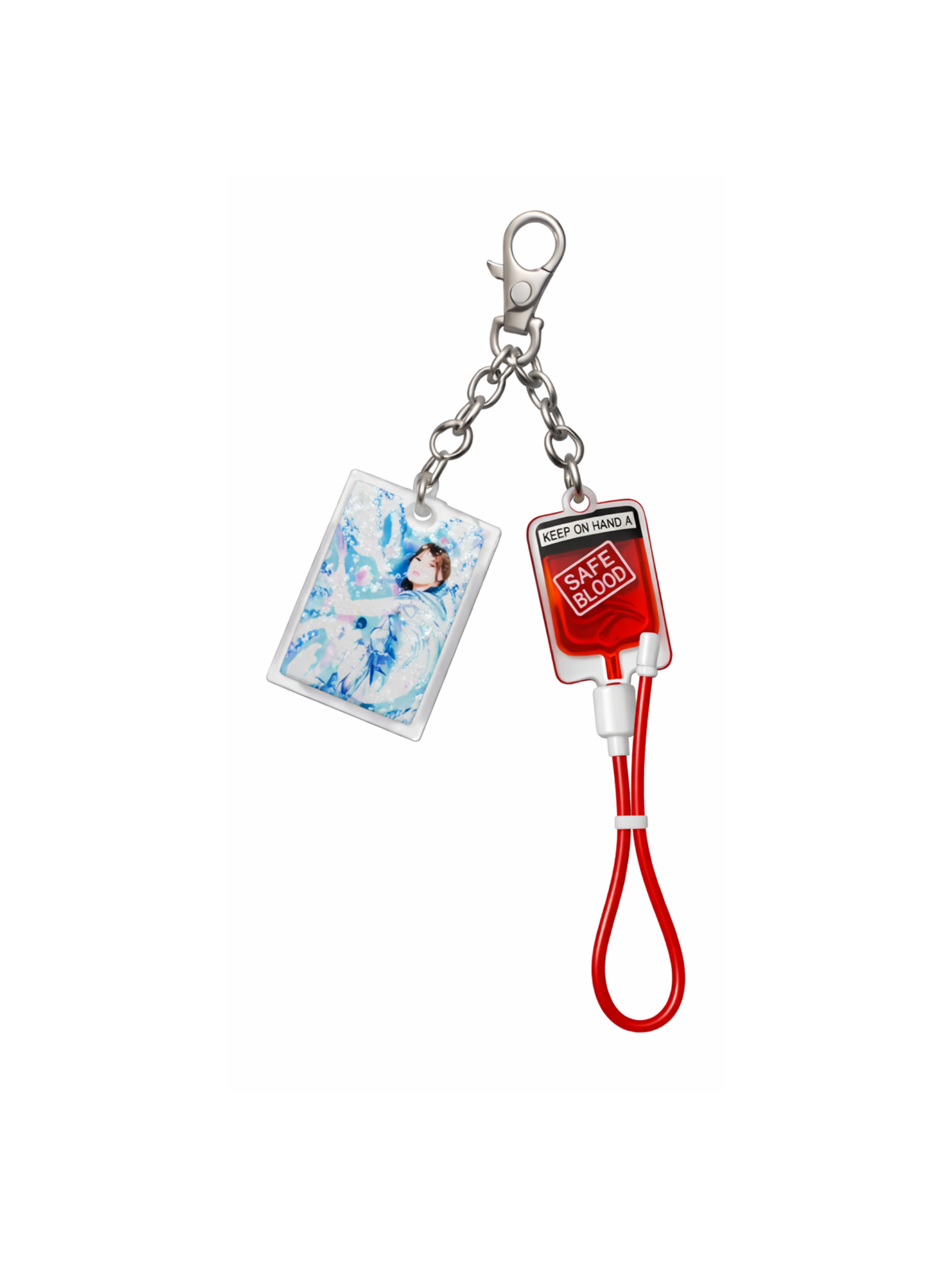 DOL station Safe Blood Keychain