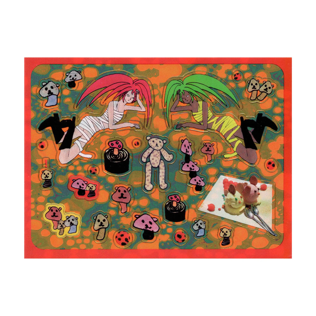 niptong Spicy Bear Mushroom Stickers
