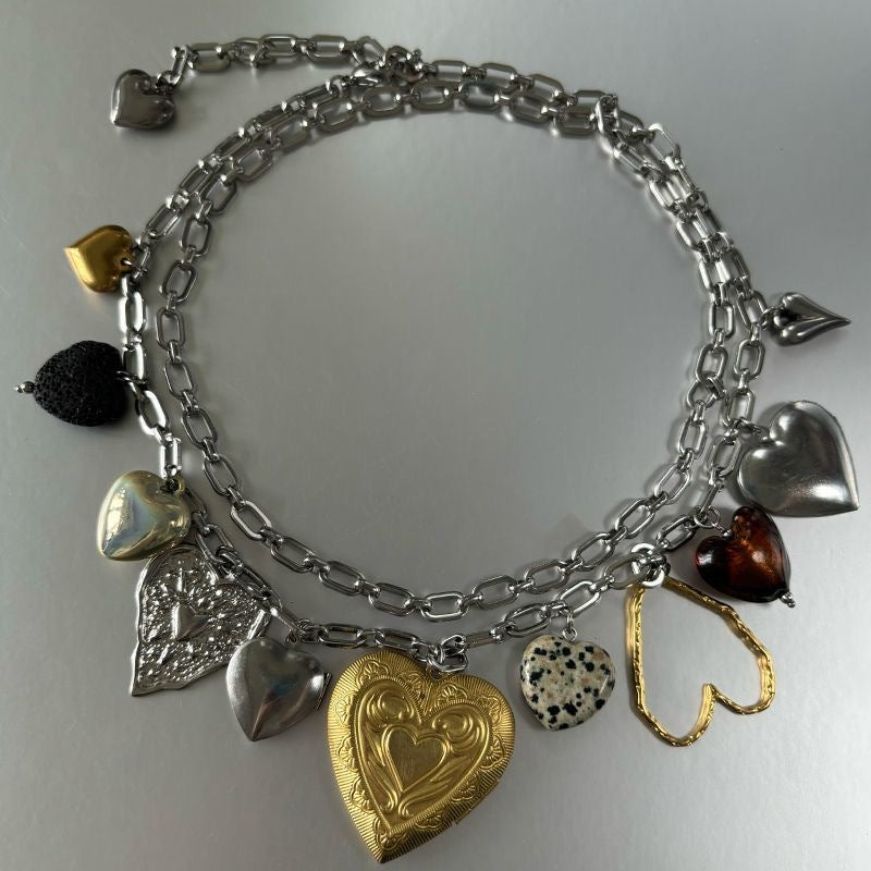 O'clock  Sweet & Rock Love Necklace
