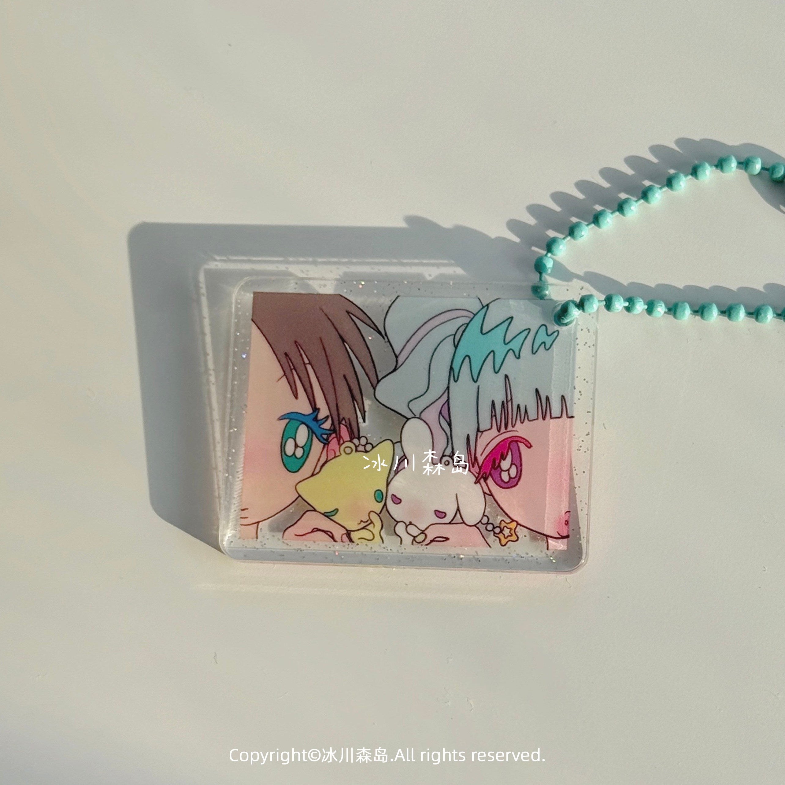Glacier Forest Isle x sunonebird Friday Club Twin Doll Keychain