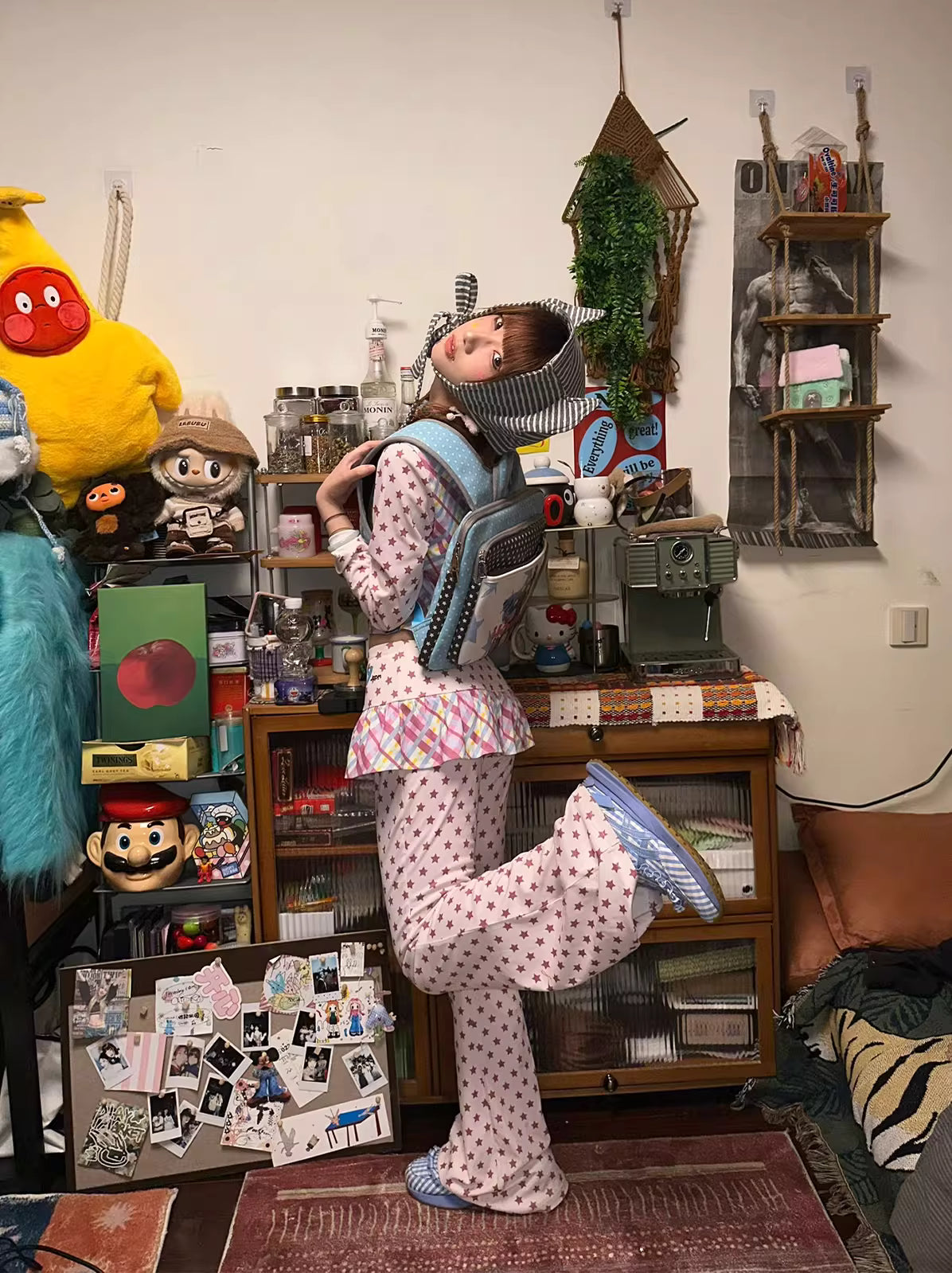 loveplayshop Starry Kitty Laptop Backpack