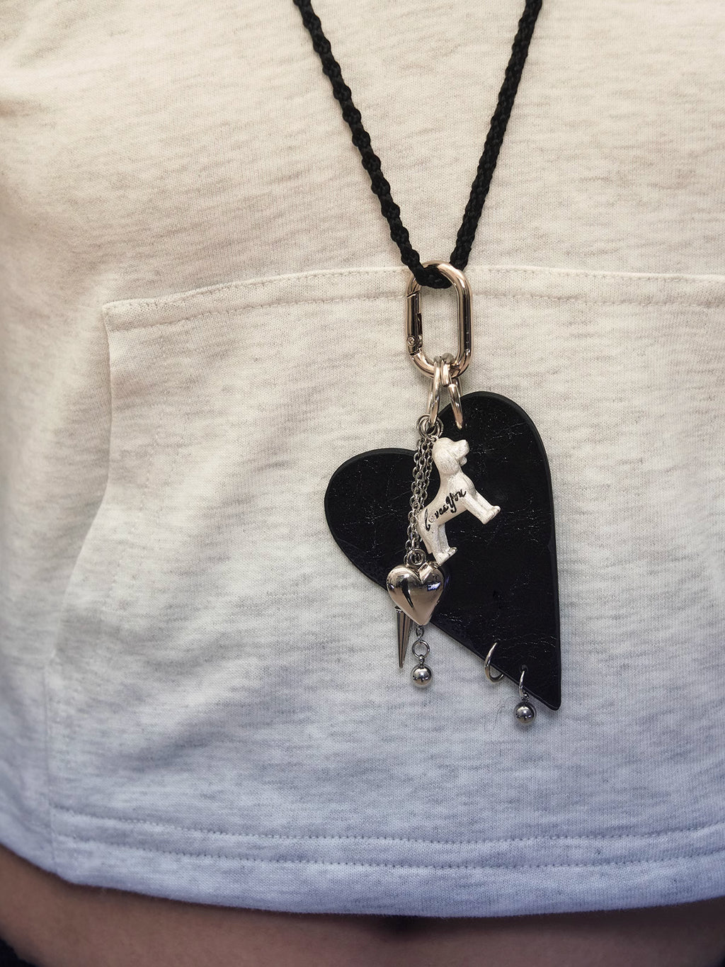 1P Jewelry Puppy Heart Charm Necklace