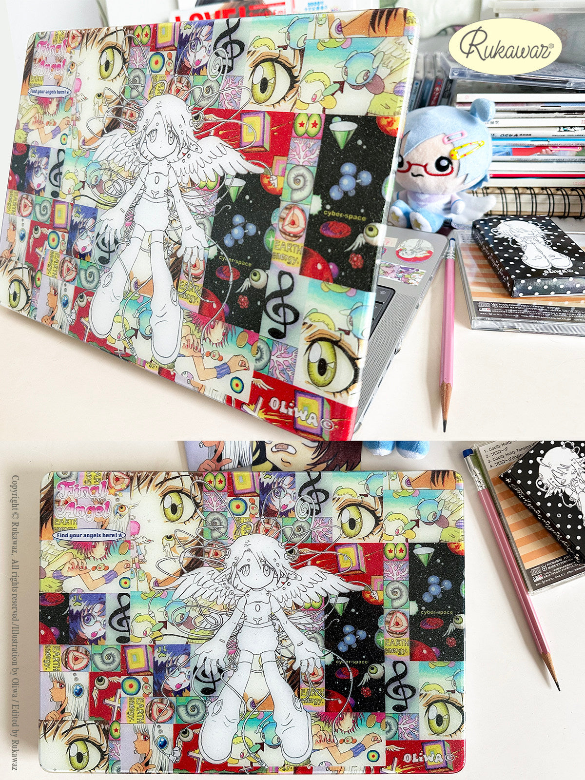 RUKAWAZ x Oliwa final angel Macbook Case