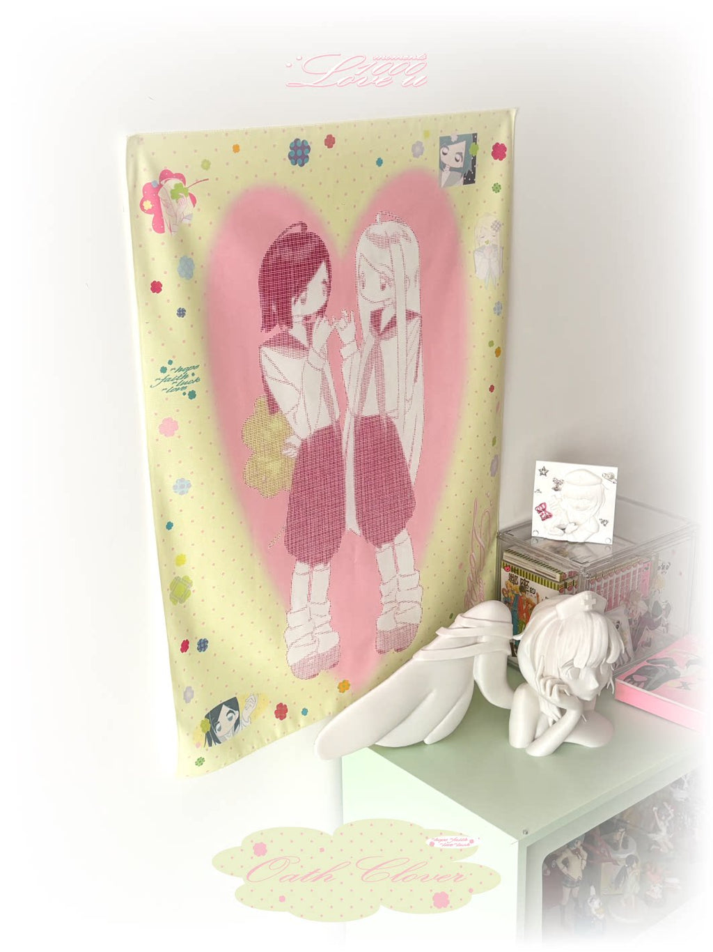 PiPOOxAFU Clover Promise Tapestry