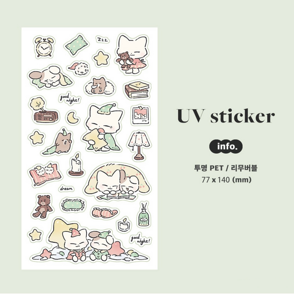 Jelly go Round Fox & Bunny Deco Sticker