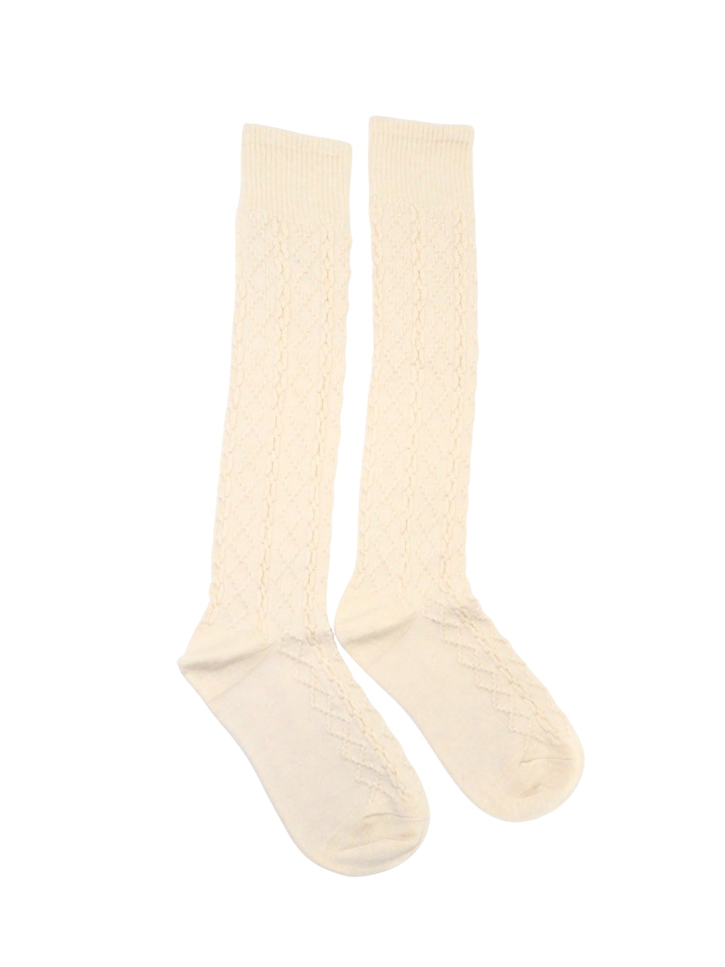 Wool Knit Knee-High Socks