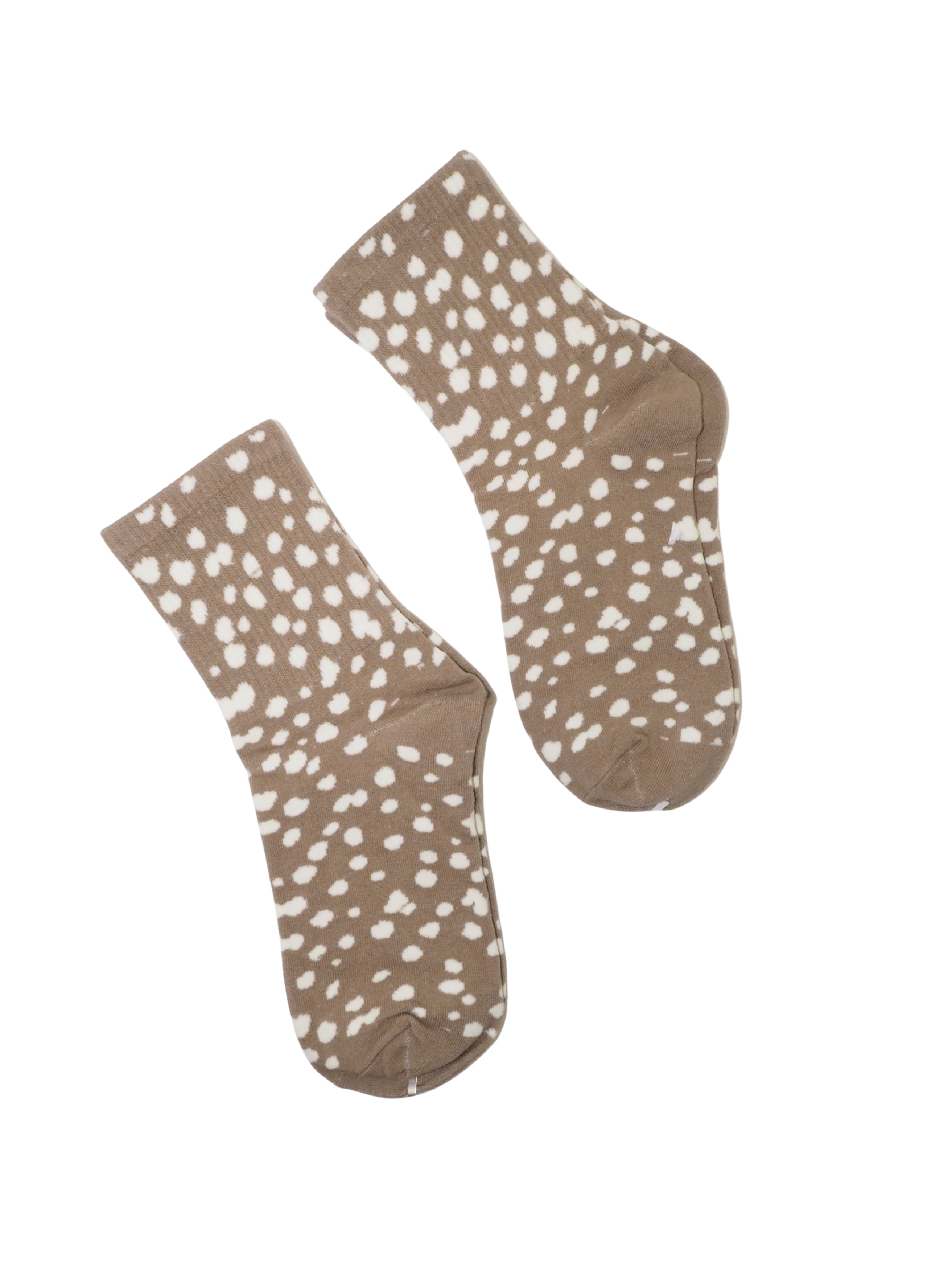Speckled Knit Mid-Calf Socks