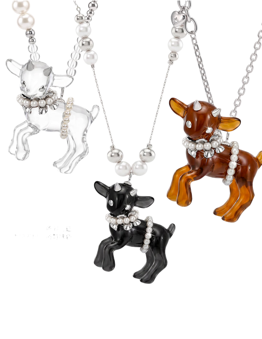 SUMIYAKI  Pearl Spirit Lamb Necklace