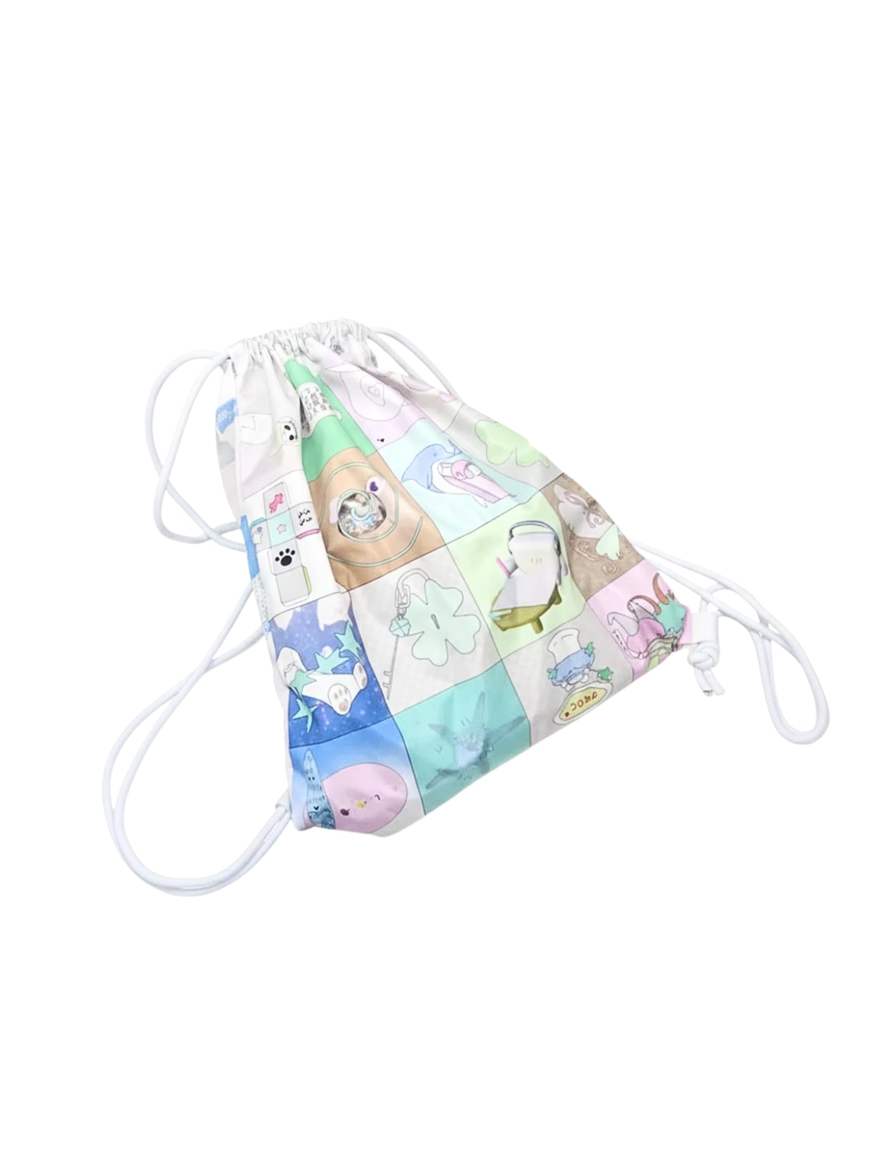 alldollscode Original Illustration Waterproof Drawstring Sports Cycling Backpack