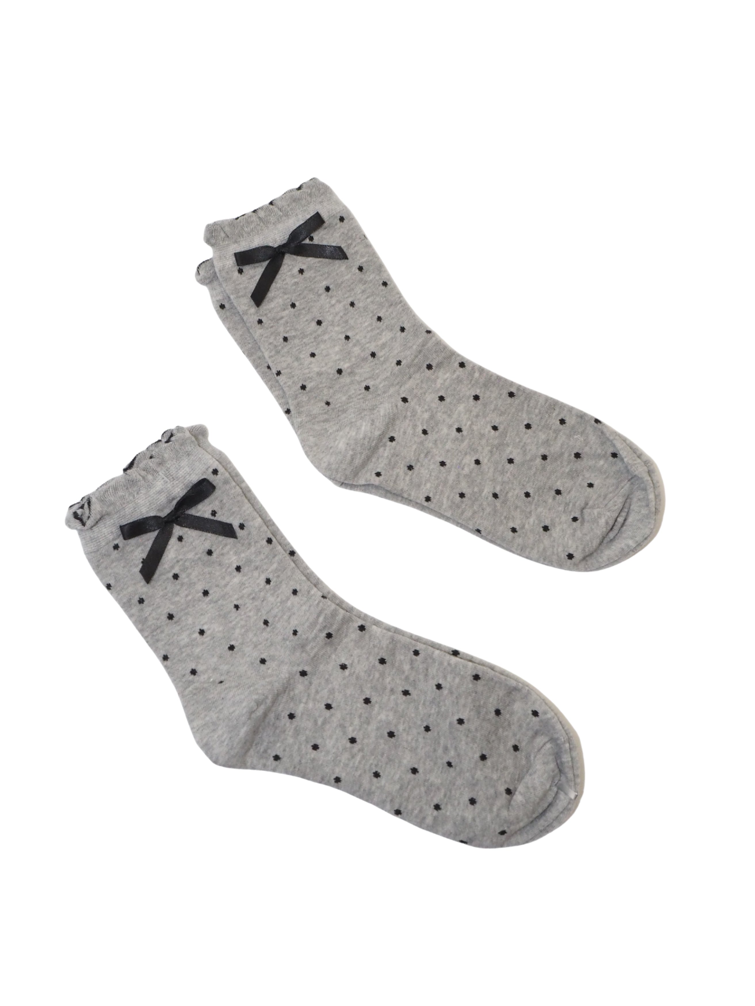 Fine Dot Mid-Calf Socks