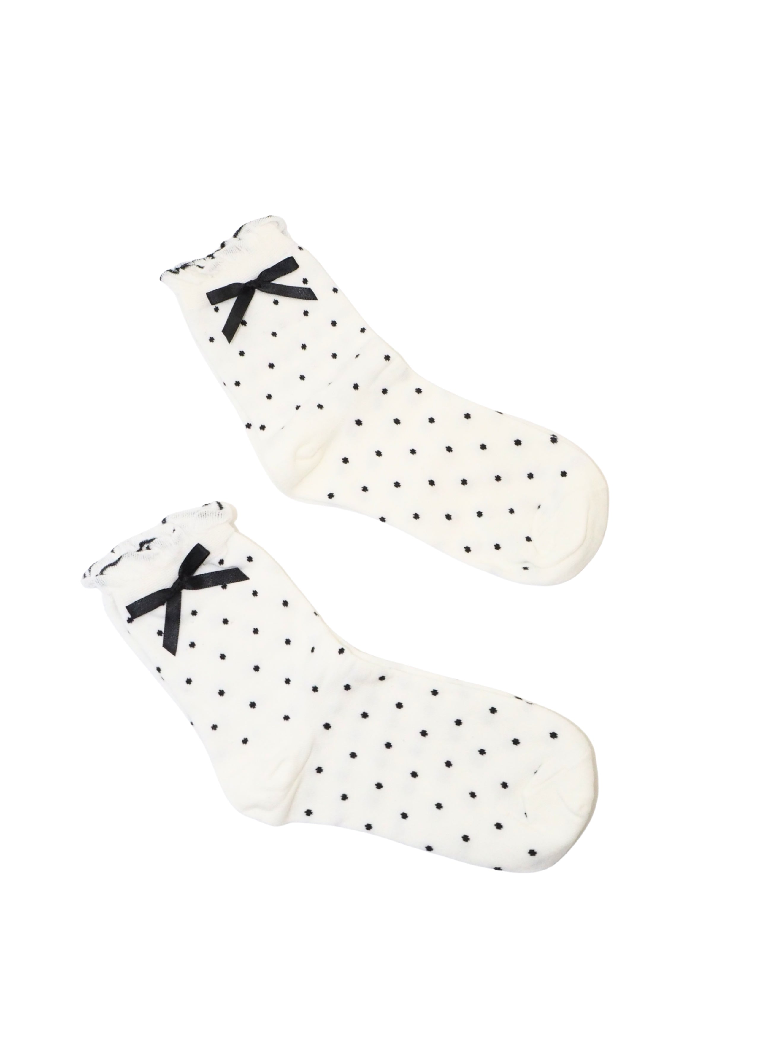 Fine Dot Mid-Calf Socks