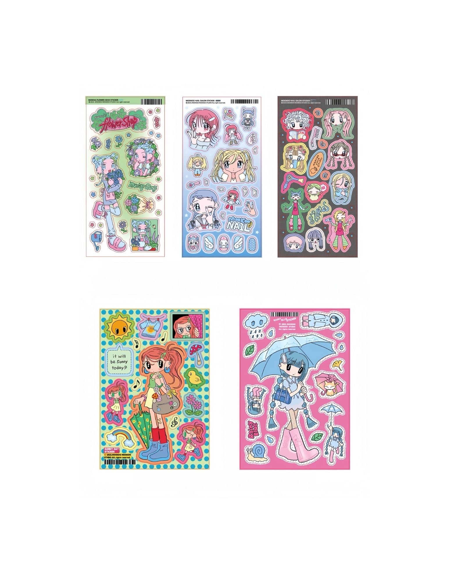 mookoo Diary Girl Sticker