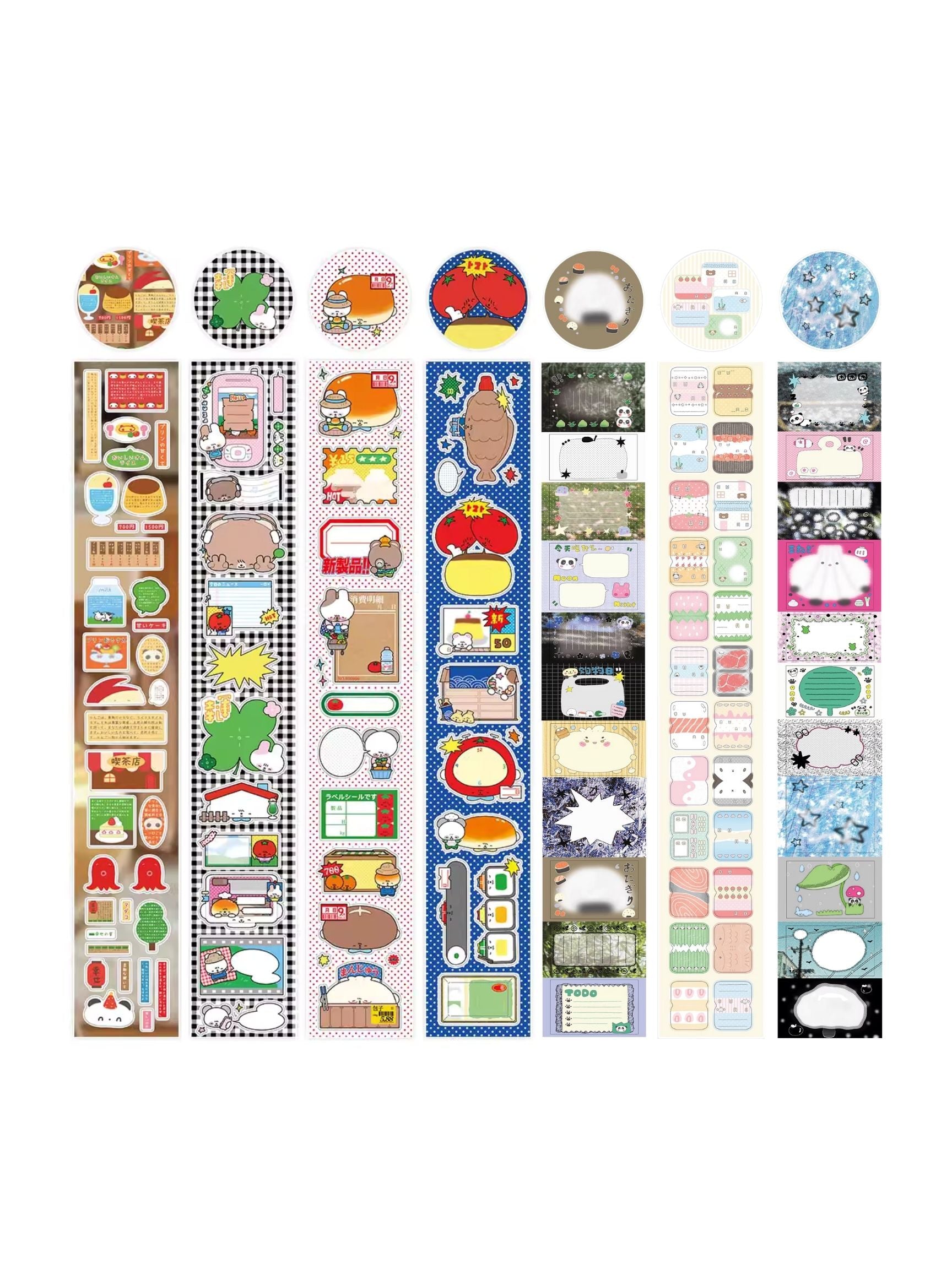 Waca Cute Writable Label Sticker Roll Series