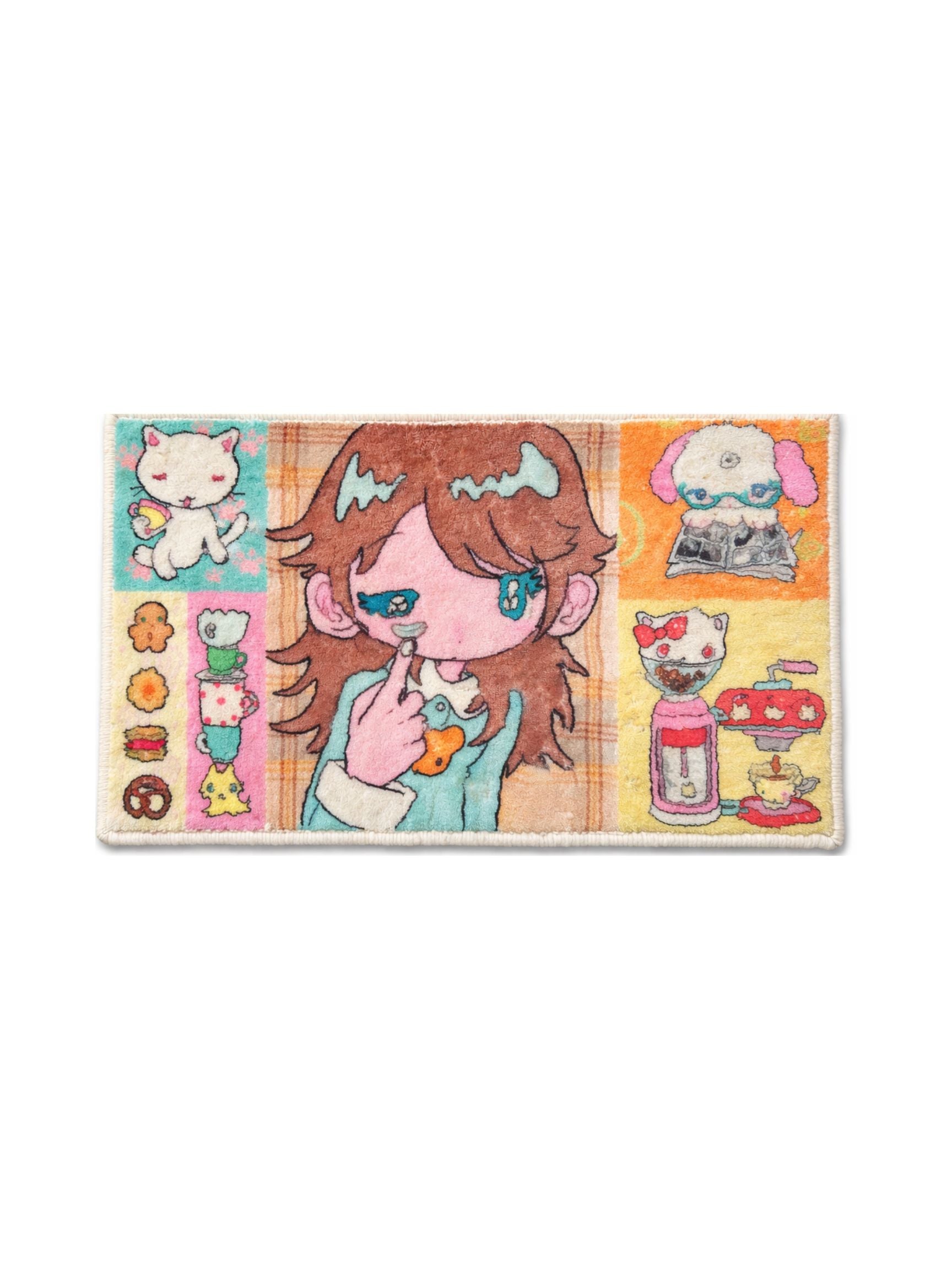 Sunonebird Patchwork Kitty Girl Rug