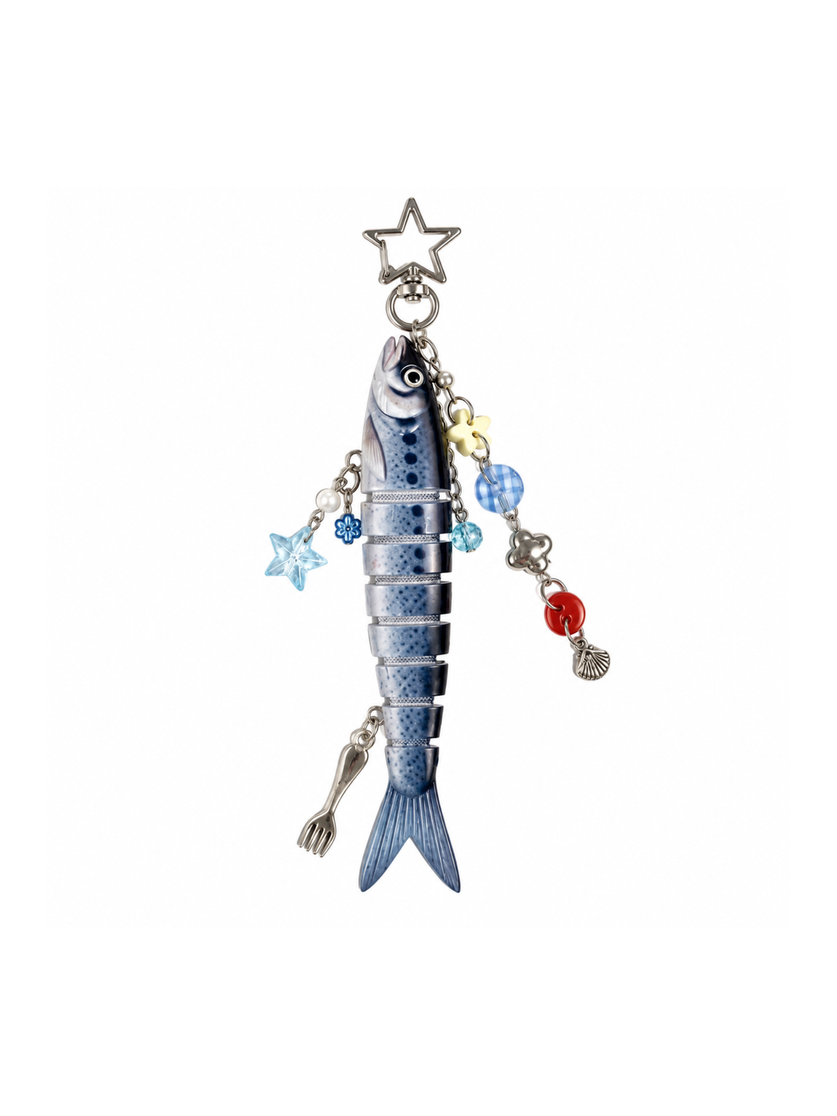 Multi-Jointed Fish Keychain