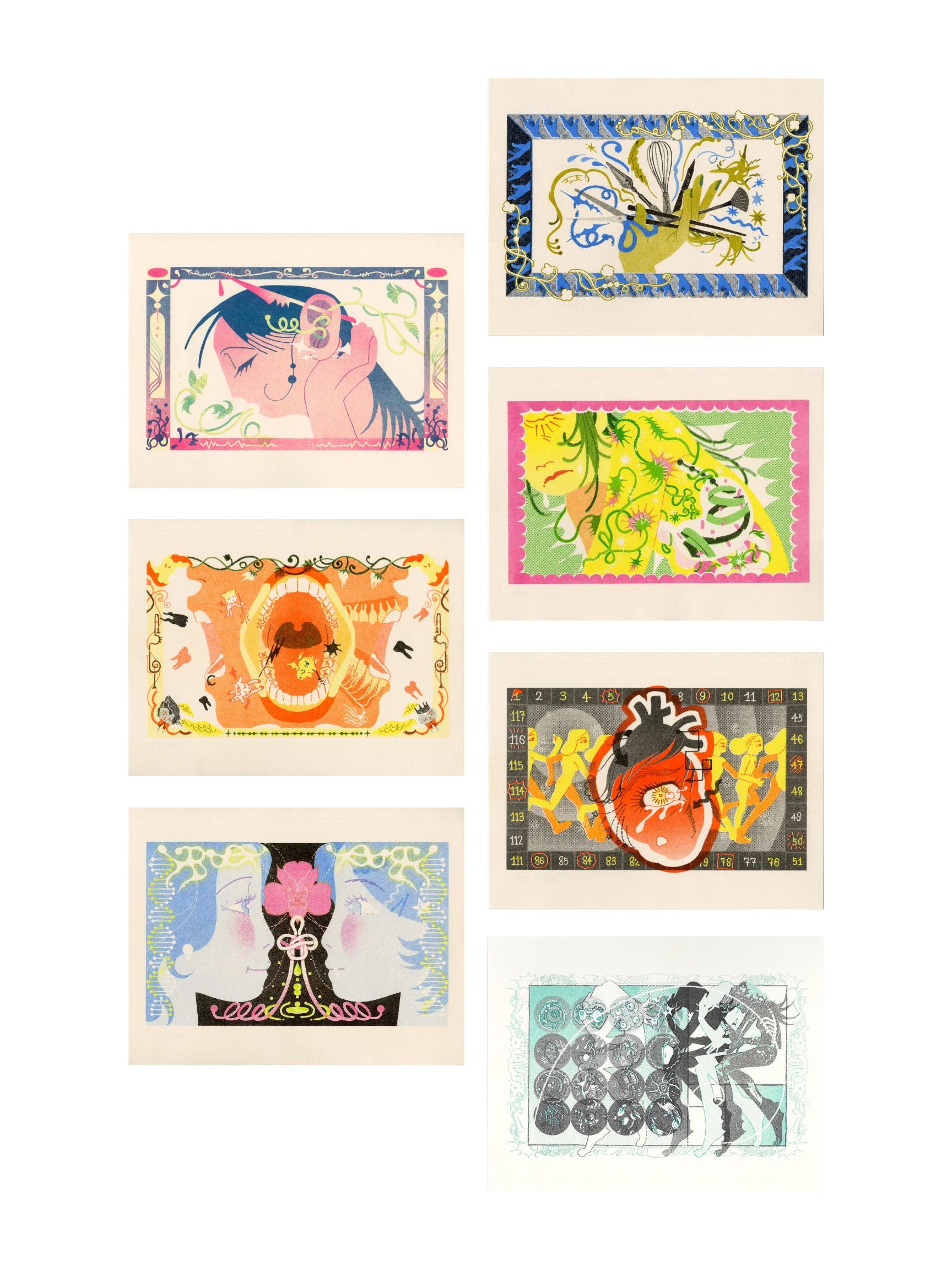 Pepeko Peek A Boo Riso Print