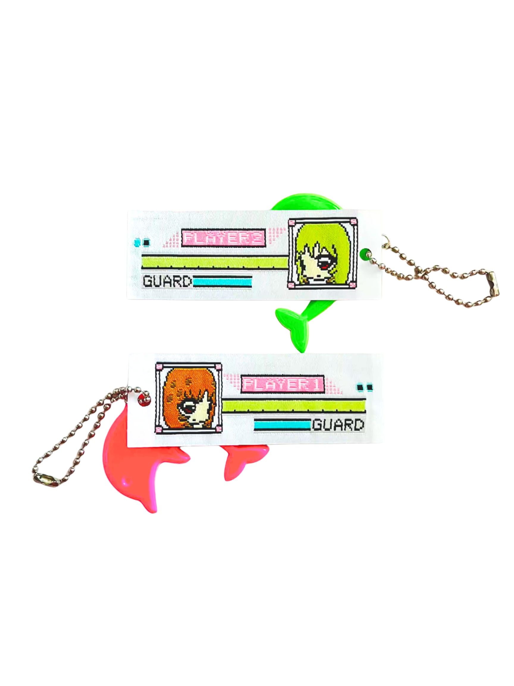 Pipoo Pixel Portrait Woven Tag Keychain