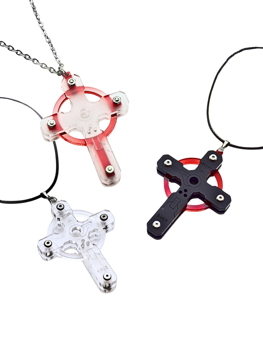 pipoo Cyber Cross Necklace