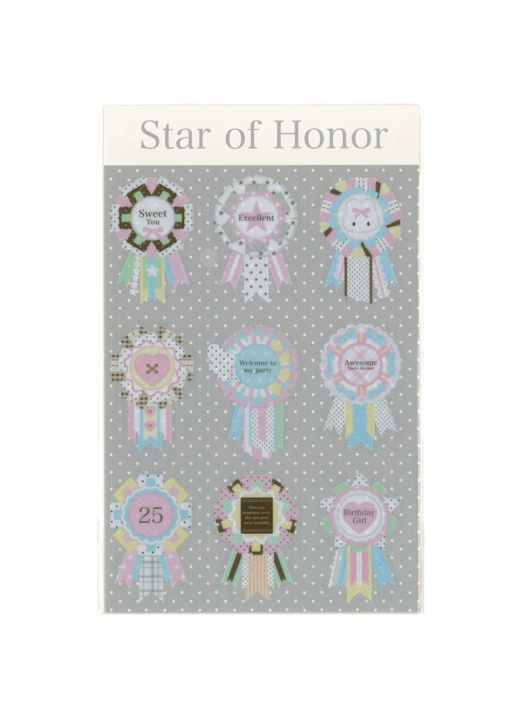 Pastel Medal Sticker