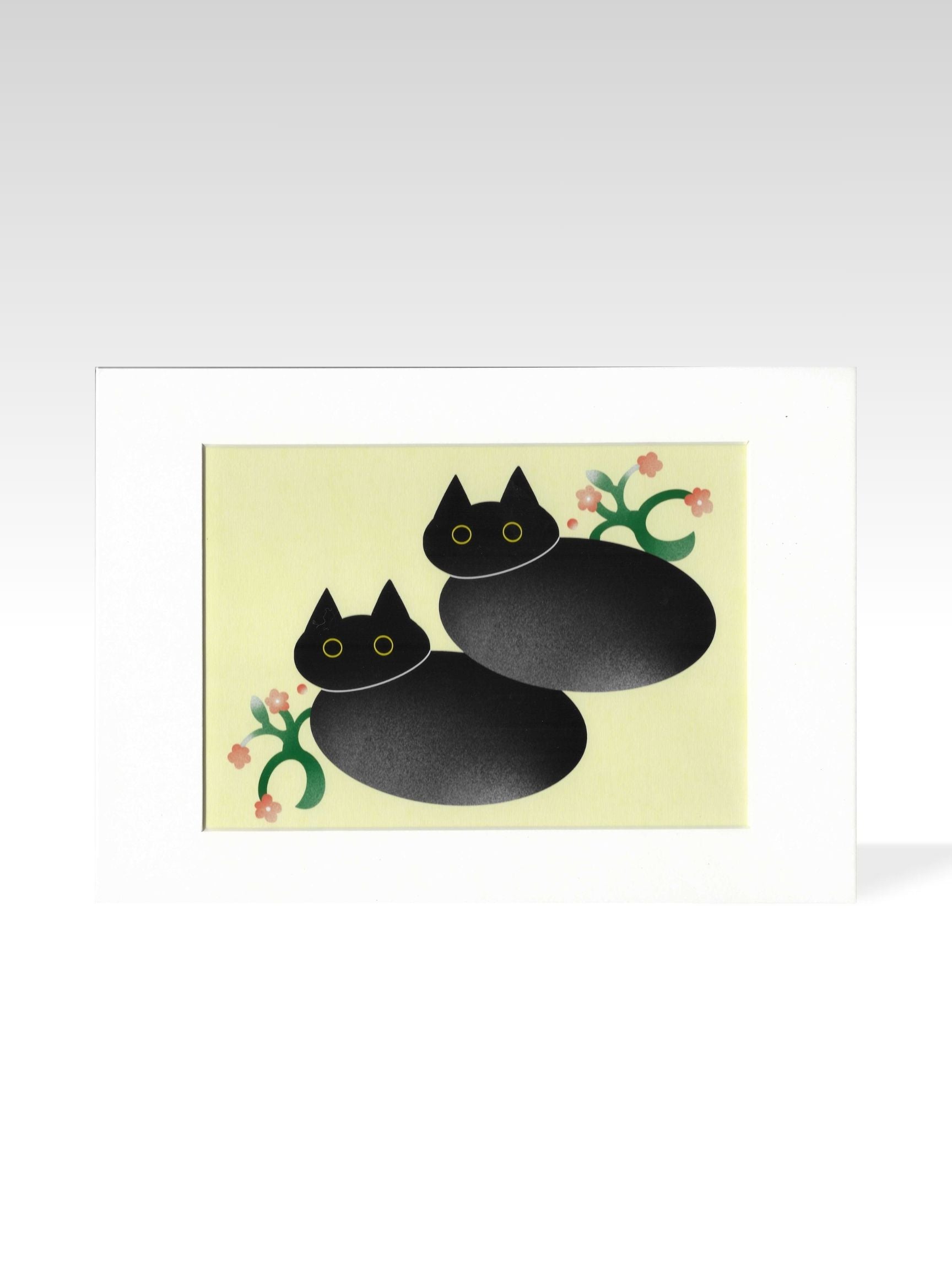 xizi round cats giclee