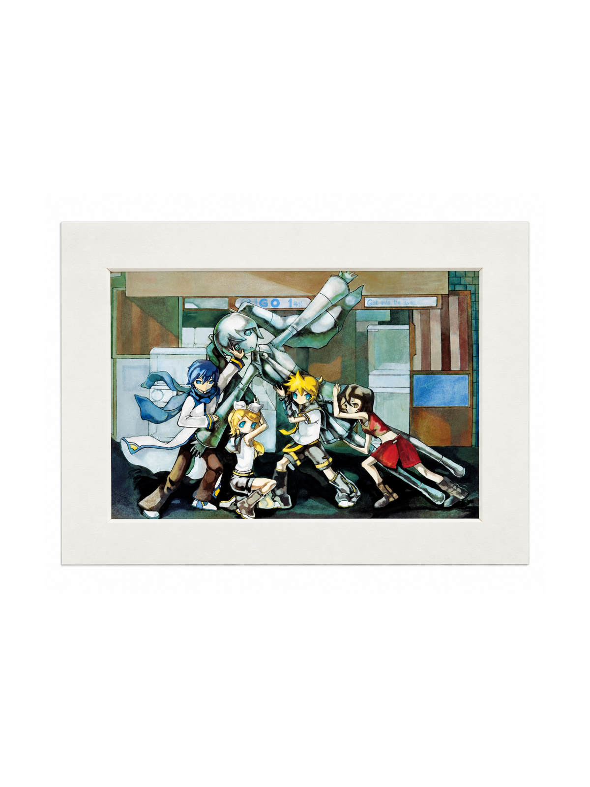 PiPOOxEcandwollag The World Ends Signed Giclee