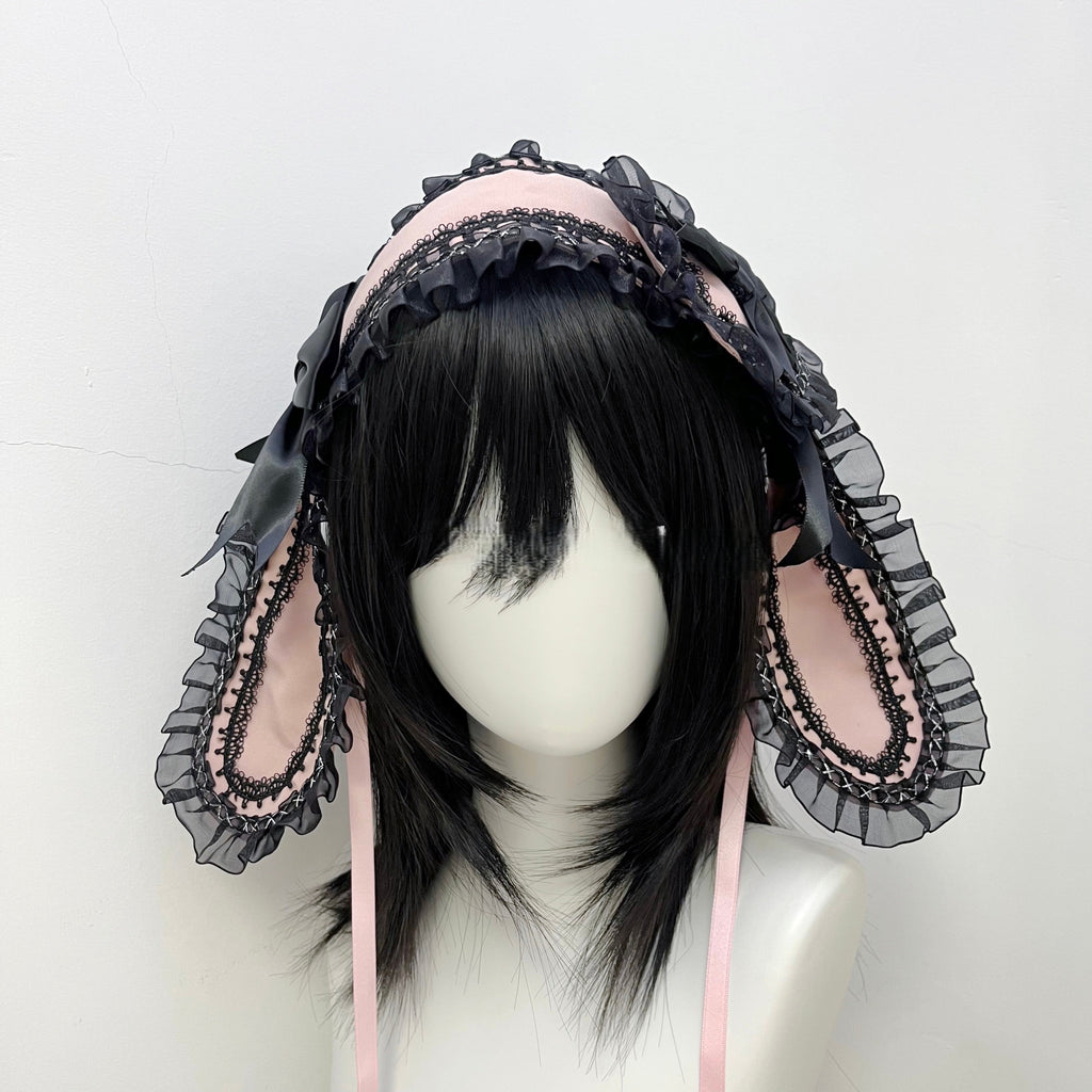 Gothic Bunny Ear Headband