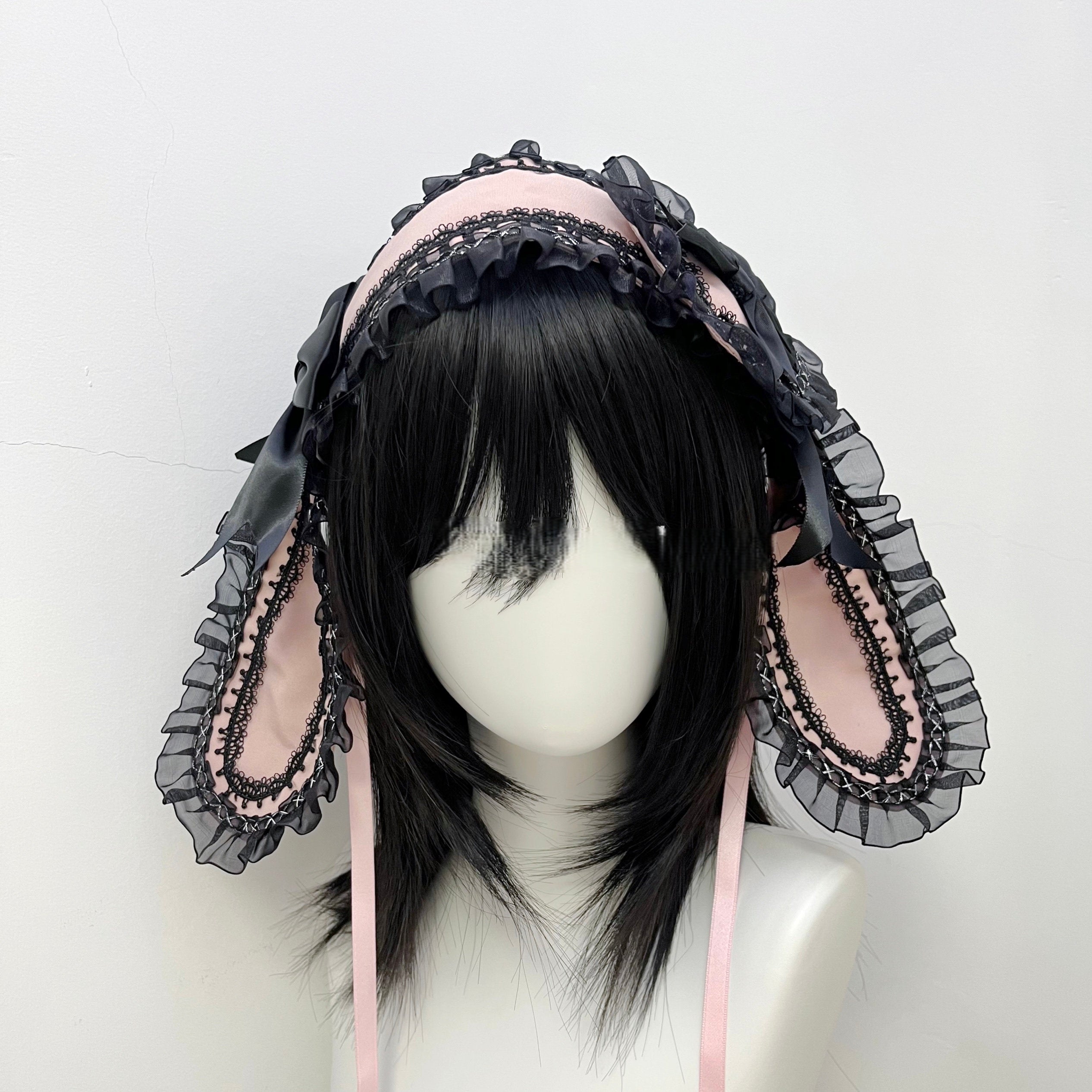 Gothic Bunny Ear Headband