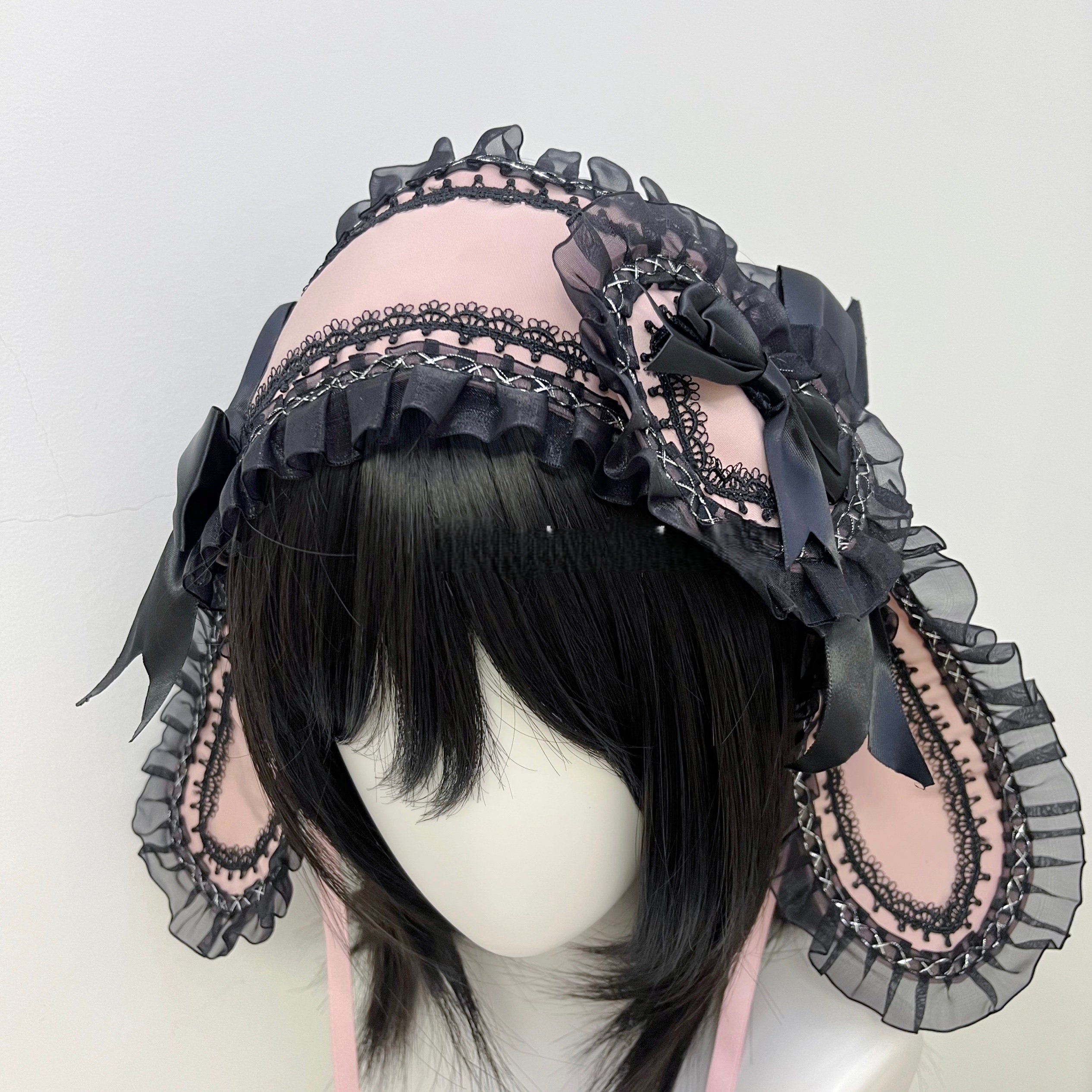 Gothic Bunny Ear Headband