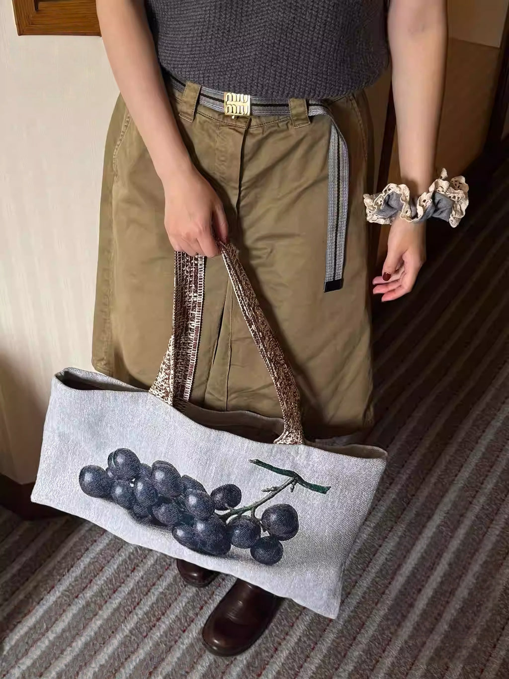 SoftServe Vintage Grape Art Tote