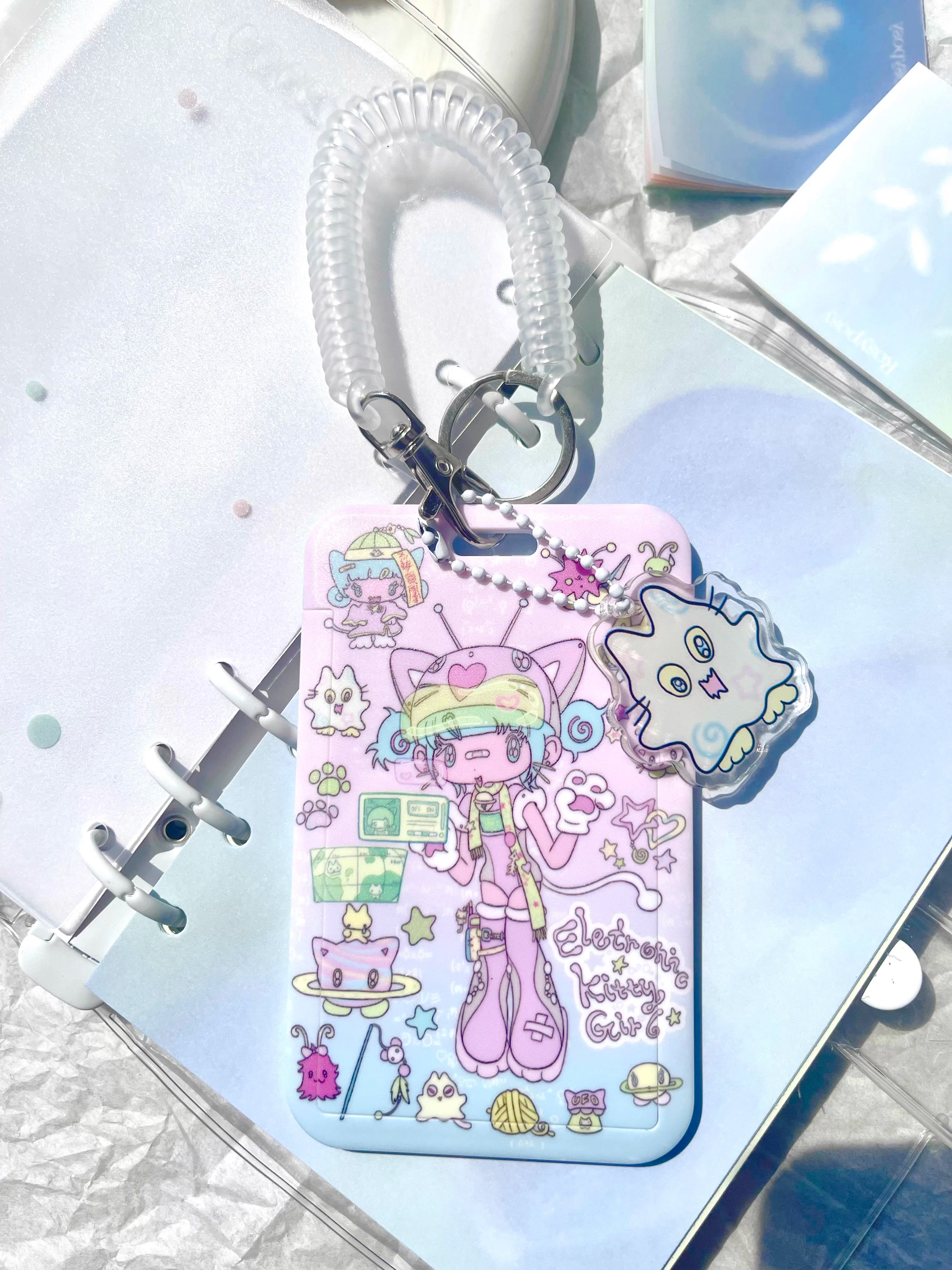 Sunonebird Cyber Kitty Girl Card Case