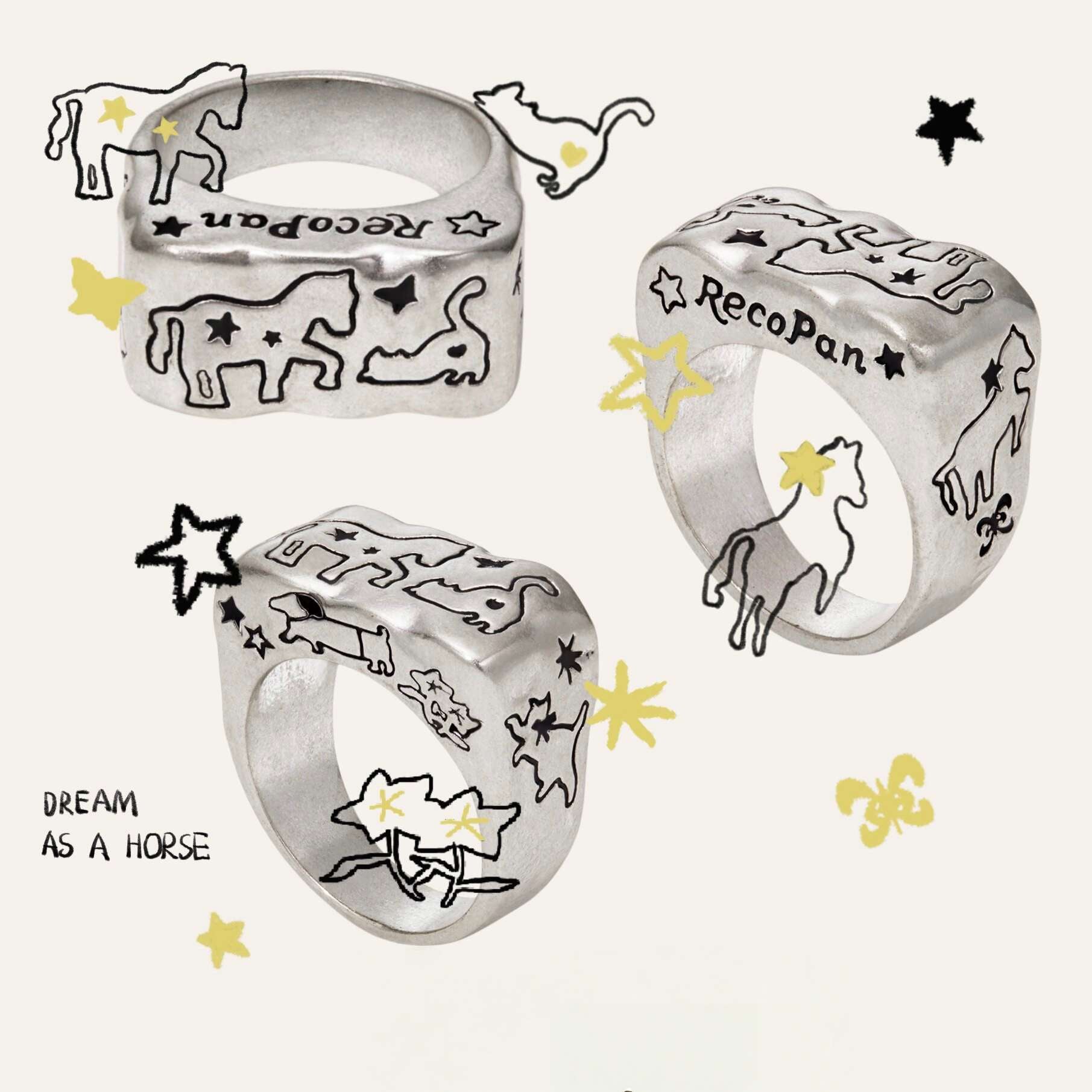RecoPan Dream Rider Vintage Ring