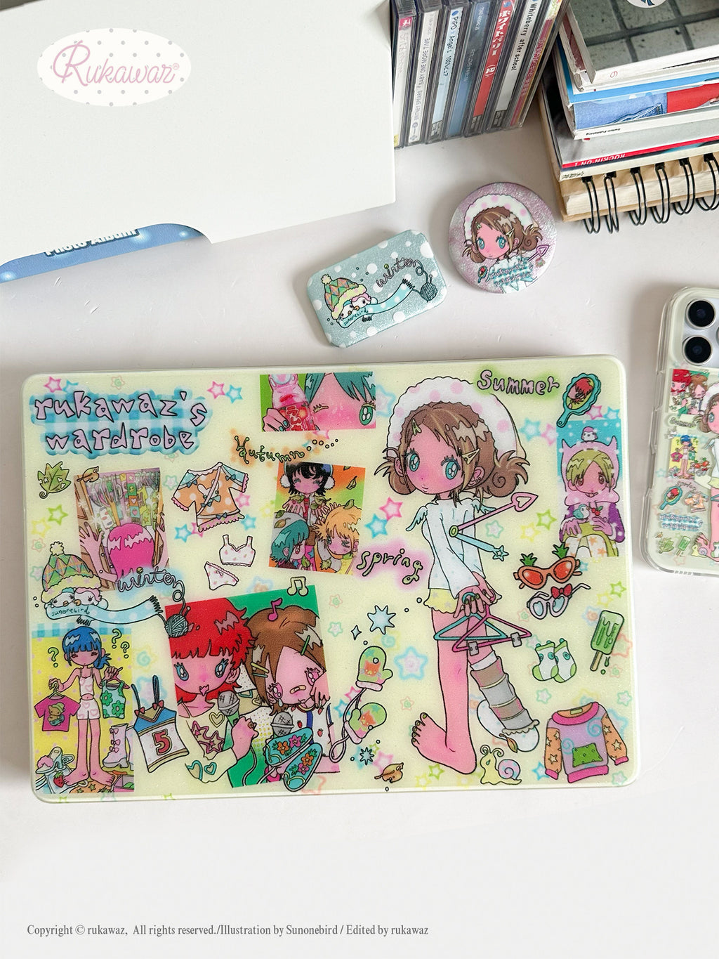 RUKAWAZ x Sunonebird The Four Seasons Macbook Case