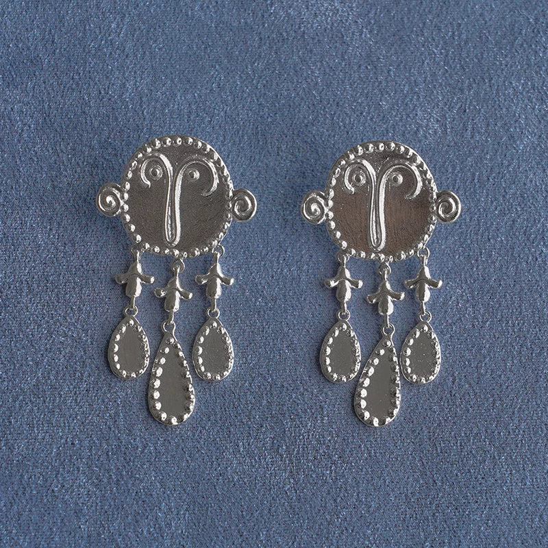 SALE E PEPE Round Face Drop Earrings