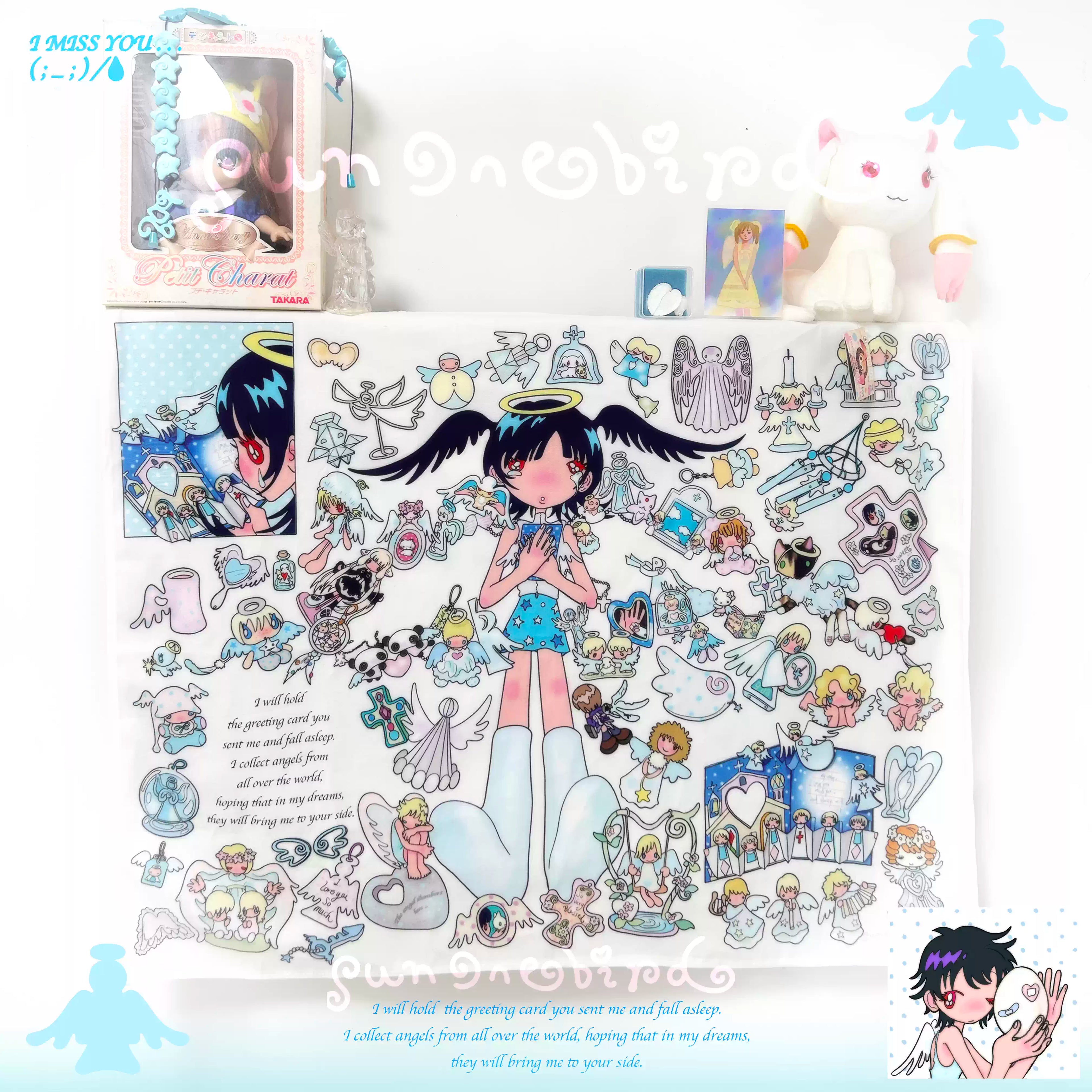 Sunonebird Collect everything of the angel Tapestry