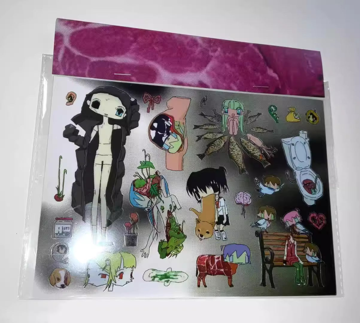 Pipoo Weirdcore Anatomy Stickers