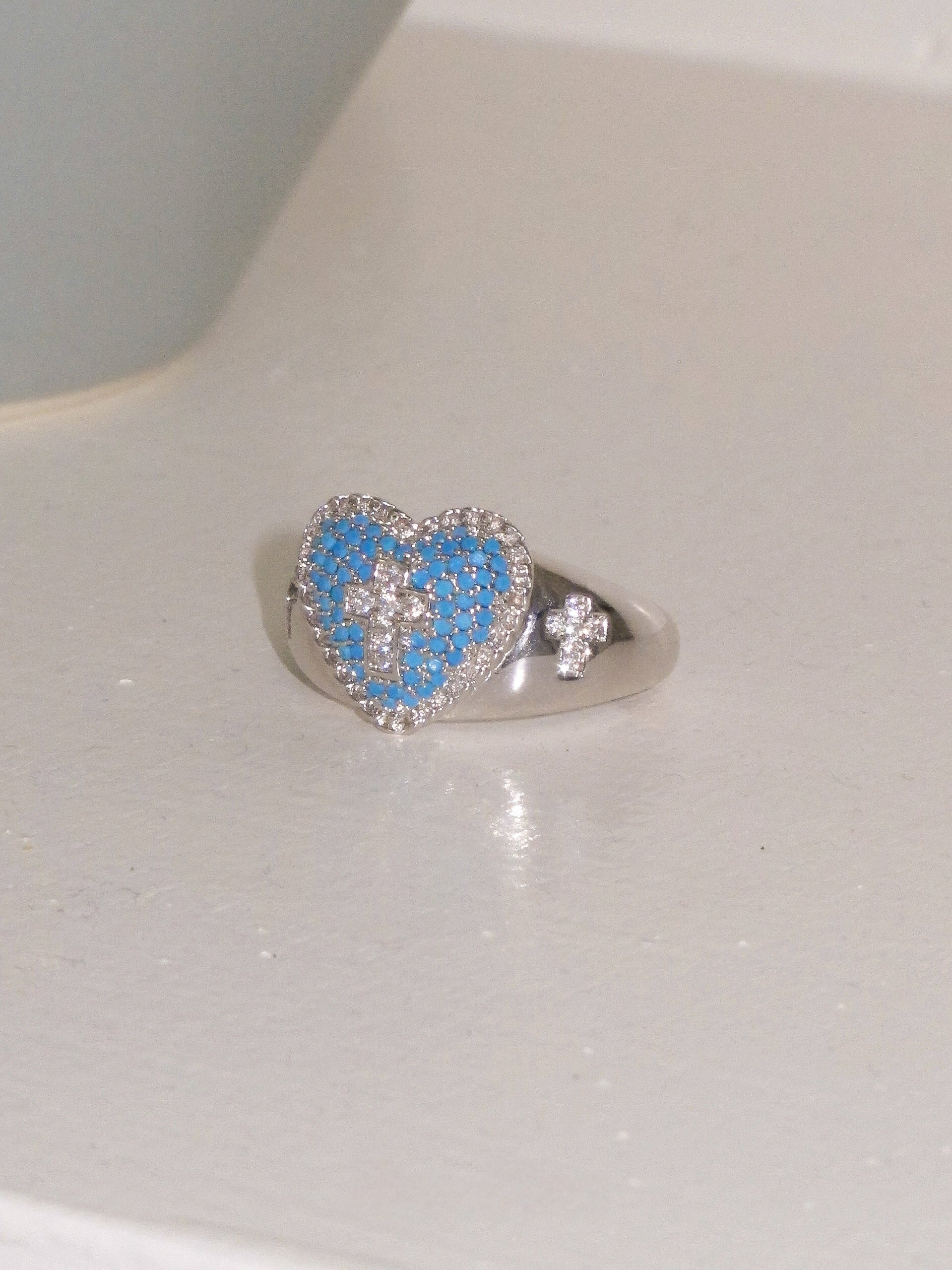 RecoPan Blue Eden Heart Ring