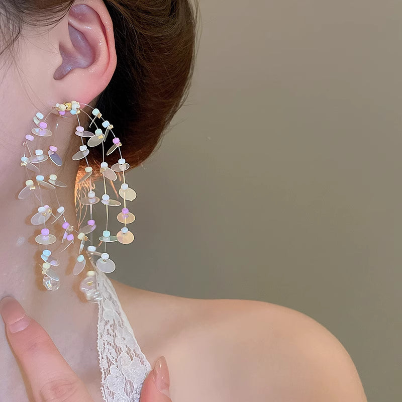 Candy Bead Dangle Earrings