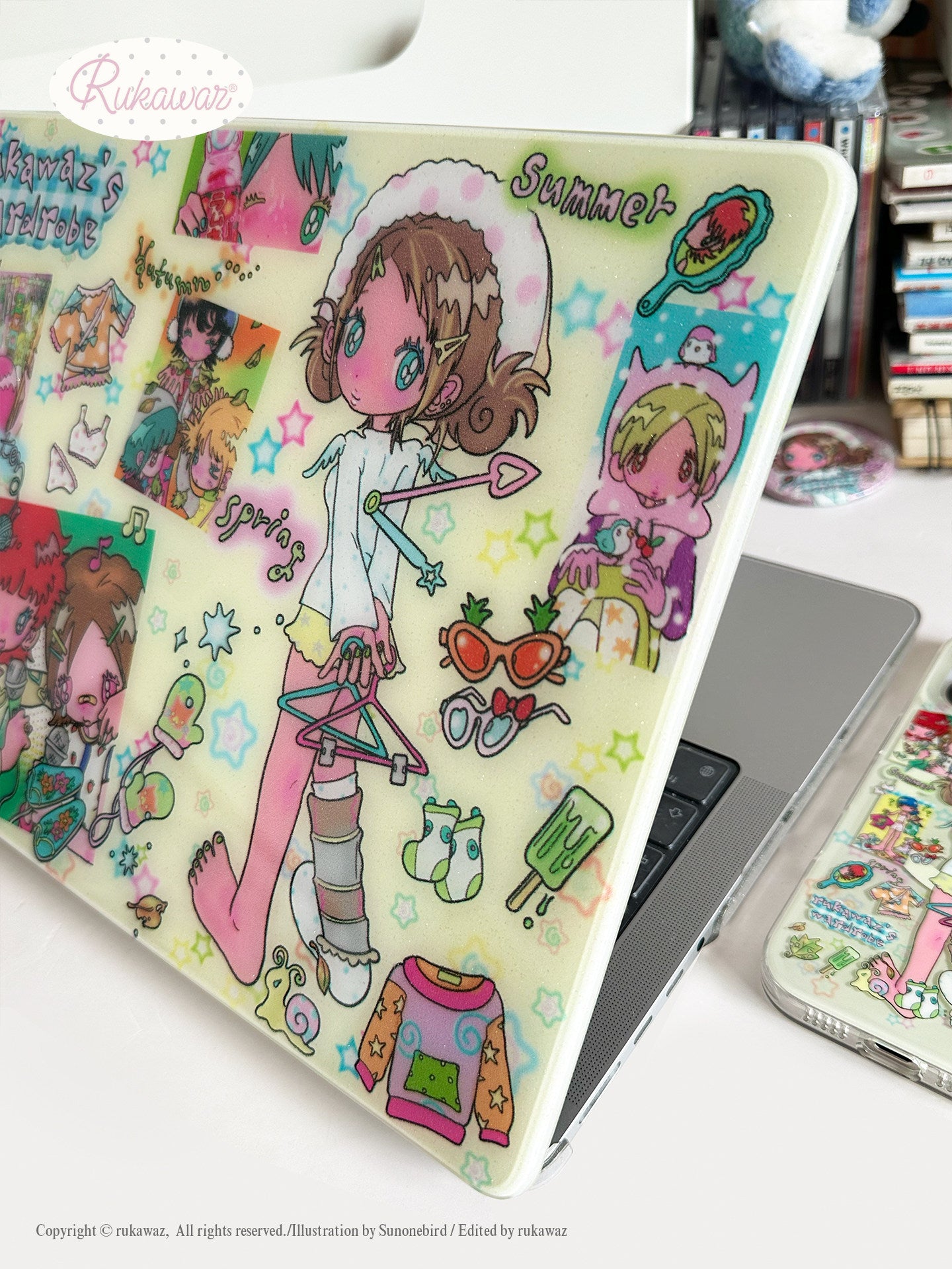 RUKAWAZ x Sunonebird The Four Seasons Macbook Case